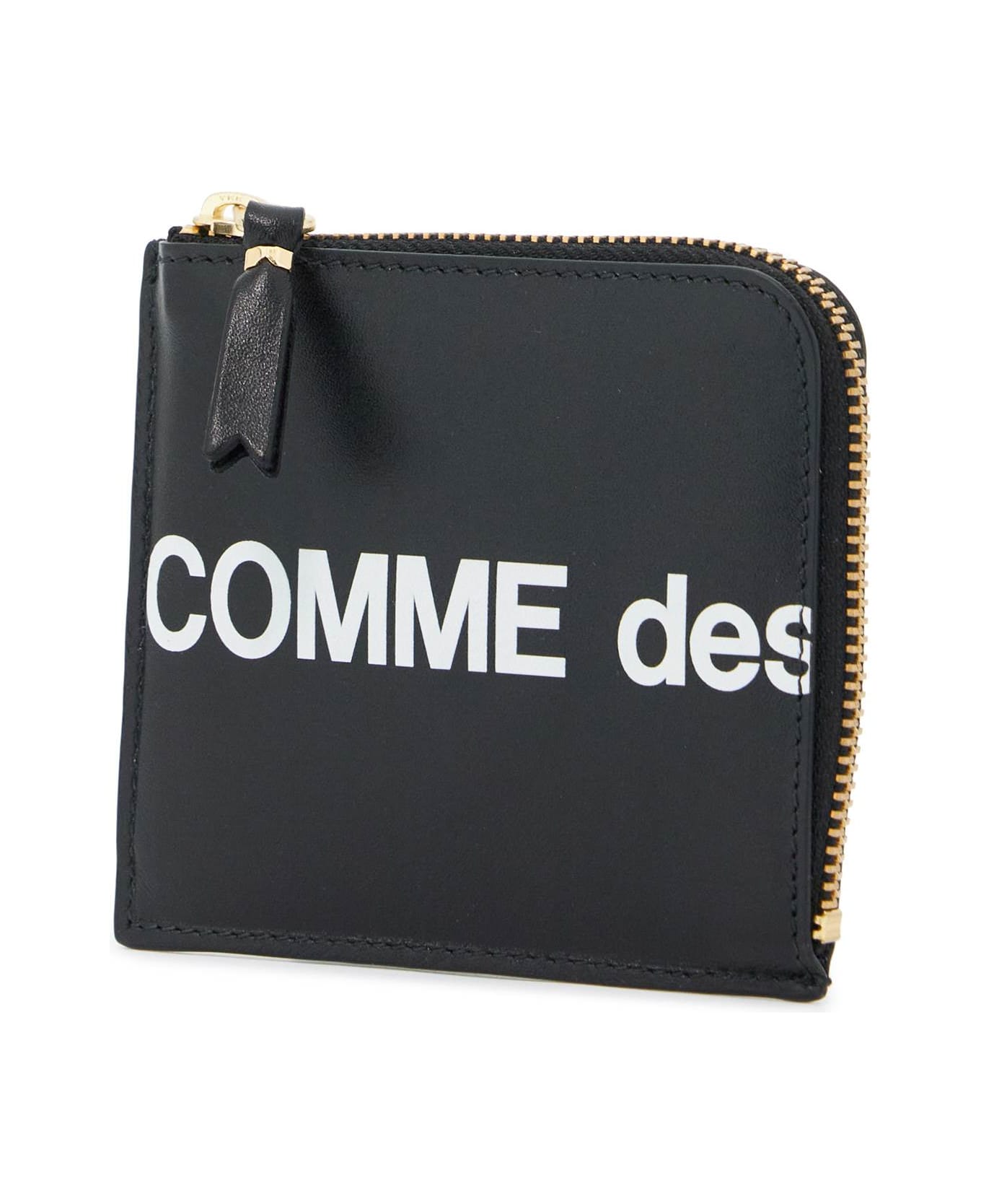 Comme des Garçons Wallet Huge Logo Wallet - BLACK (Black)