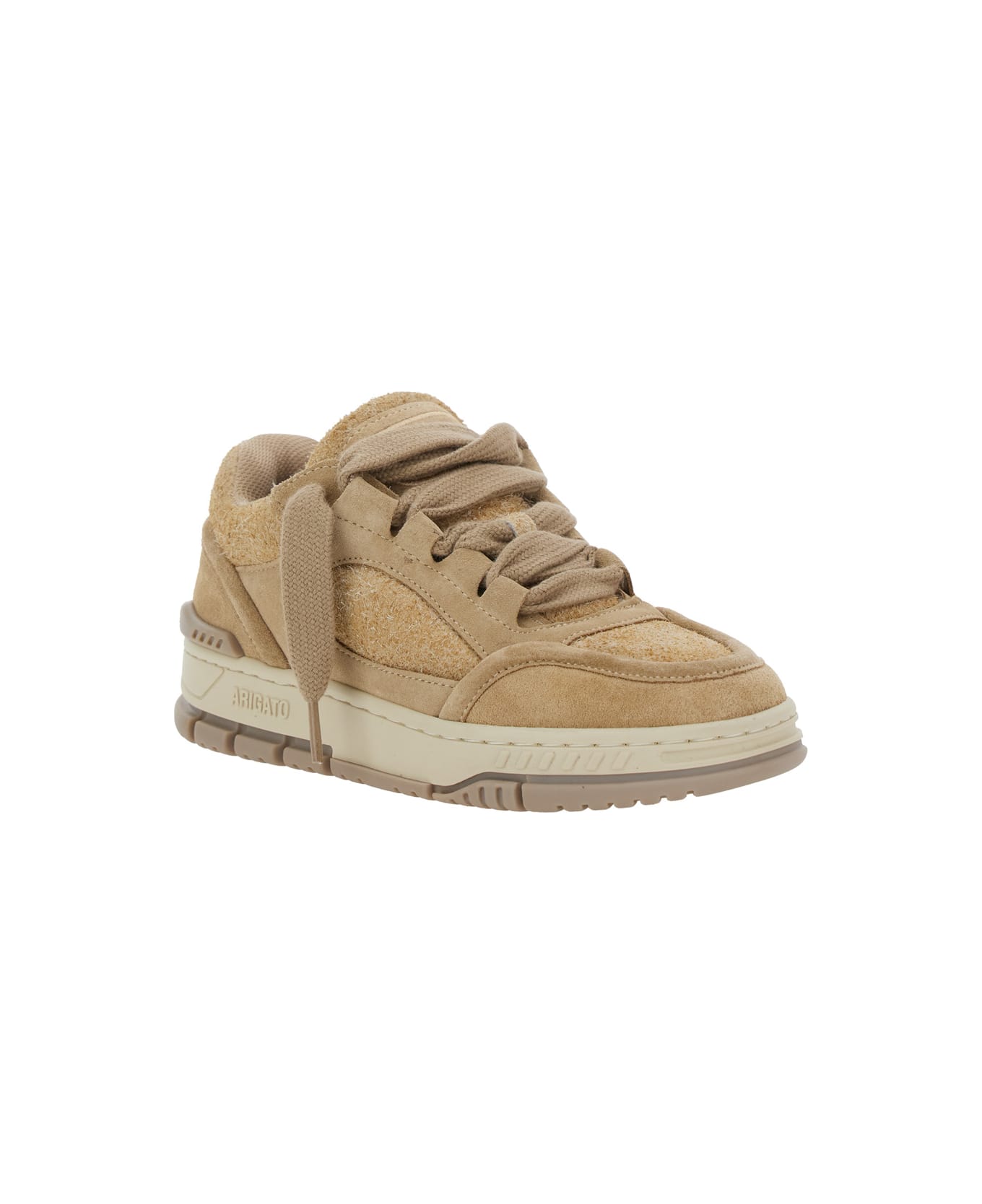 Axel Arigato 
area Lo
 Beige Low Top Sneakers With Logo Patch On The Tongue And Chunky Sole In Leather Blend Woman - Beige