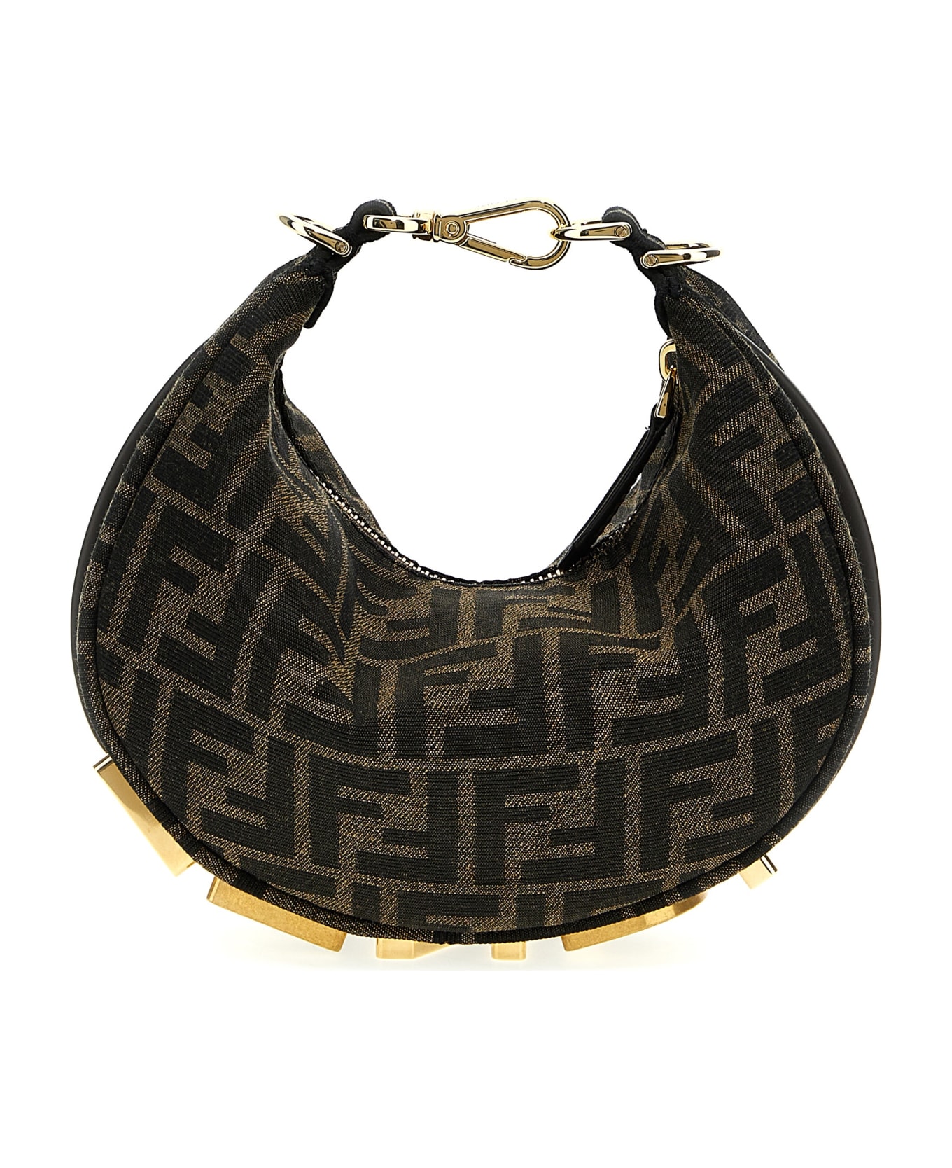 Fendi 'fendigraphy Mini' Handbag - Brown