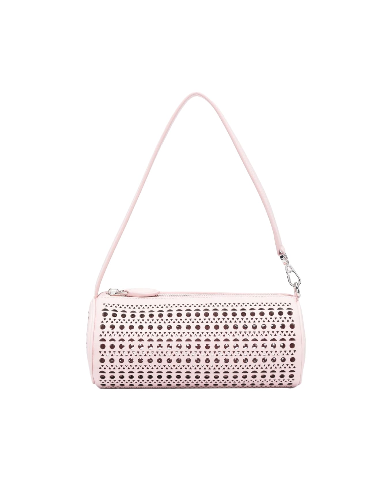 Alaia Pink Leather Tube Bag - Powder