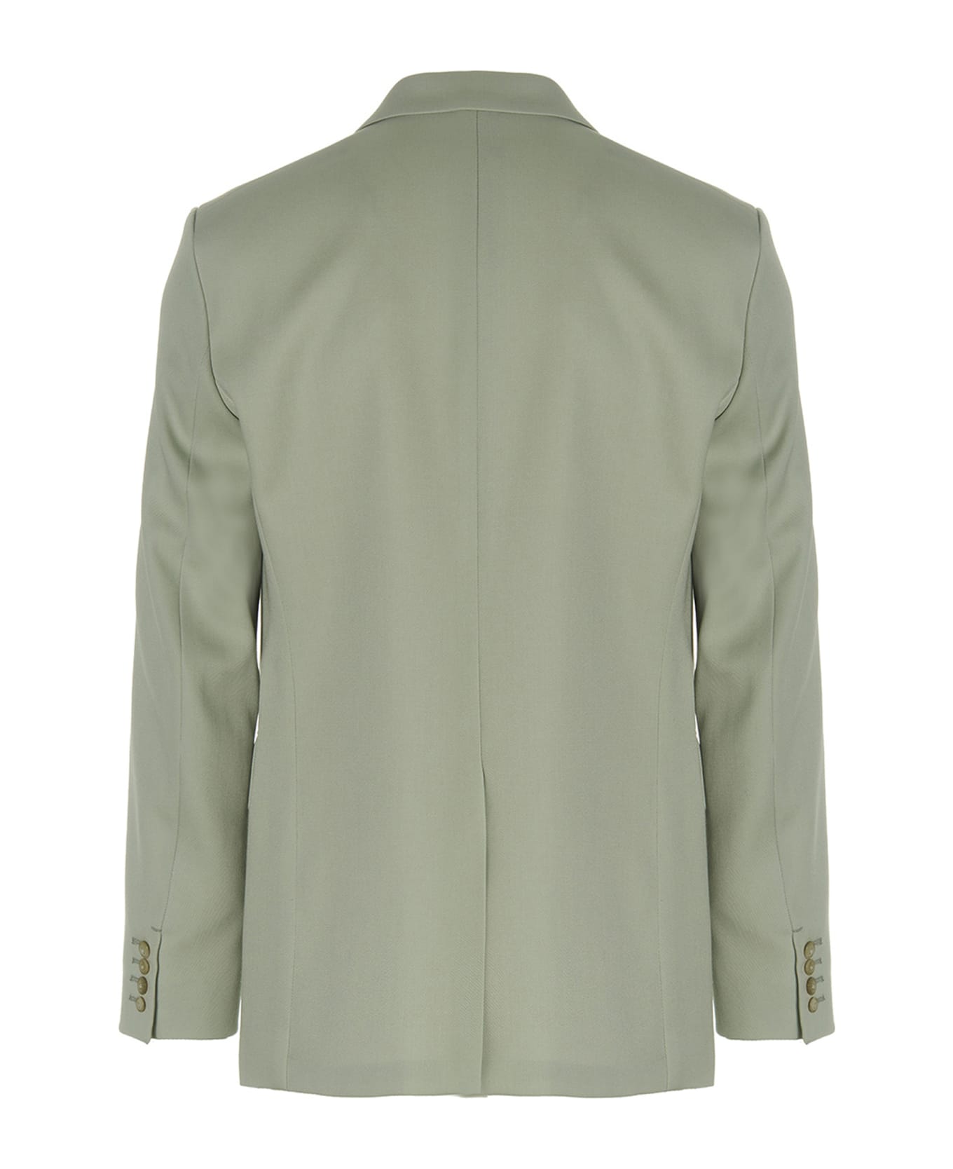 Lanvin Wool Single Breast Blazer Jacket - GREEN ブレザー