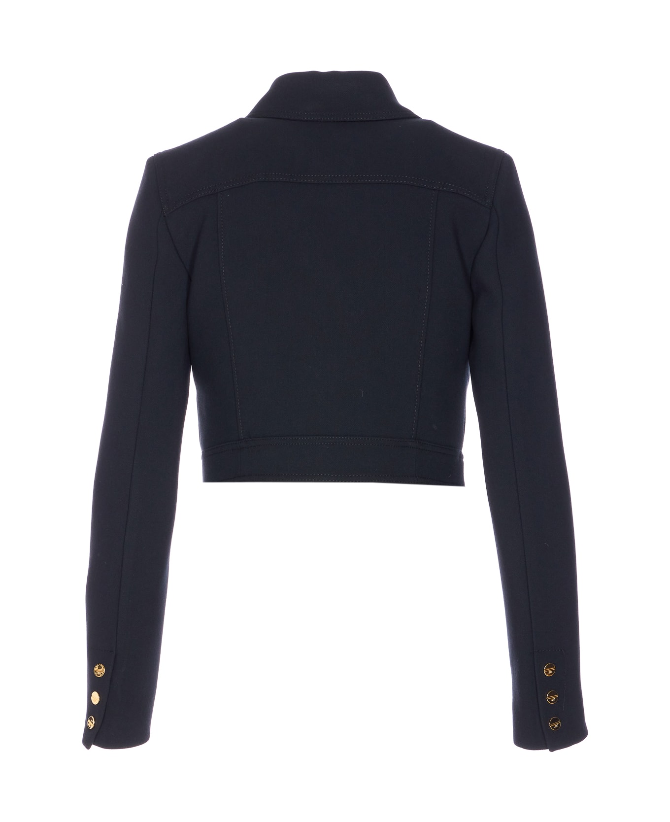 Elisabetta Franchi Cropped Jacket - Black