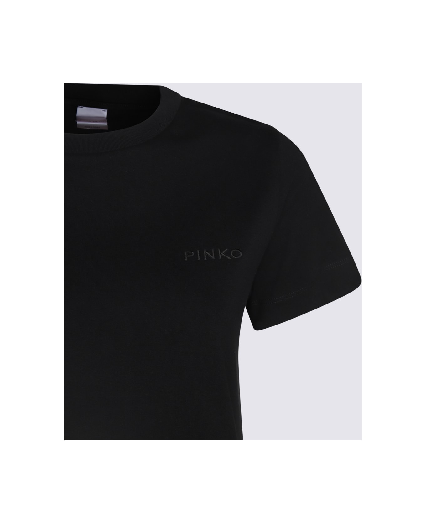 Pinko Black Crewneck T-shirt - Black