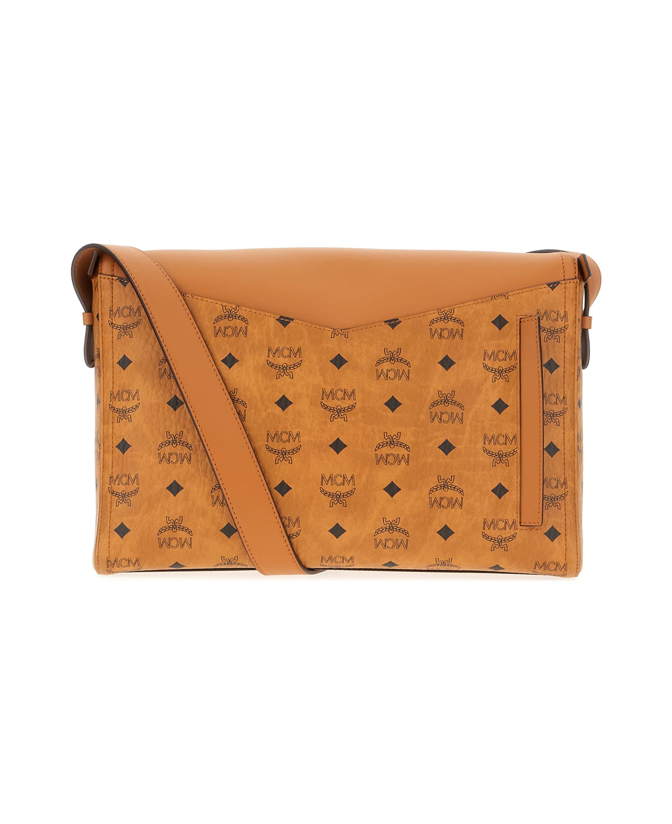 MCM Printed Synthetic Leather Crossbody Bag - BROWN/BLACK
