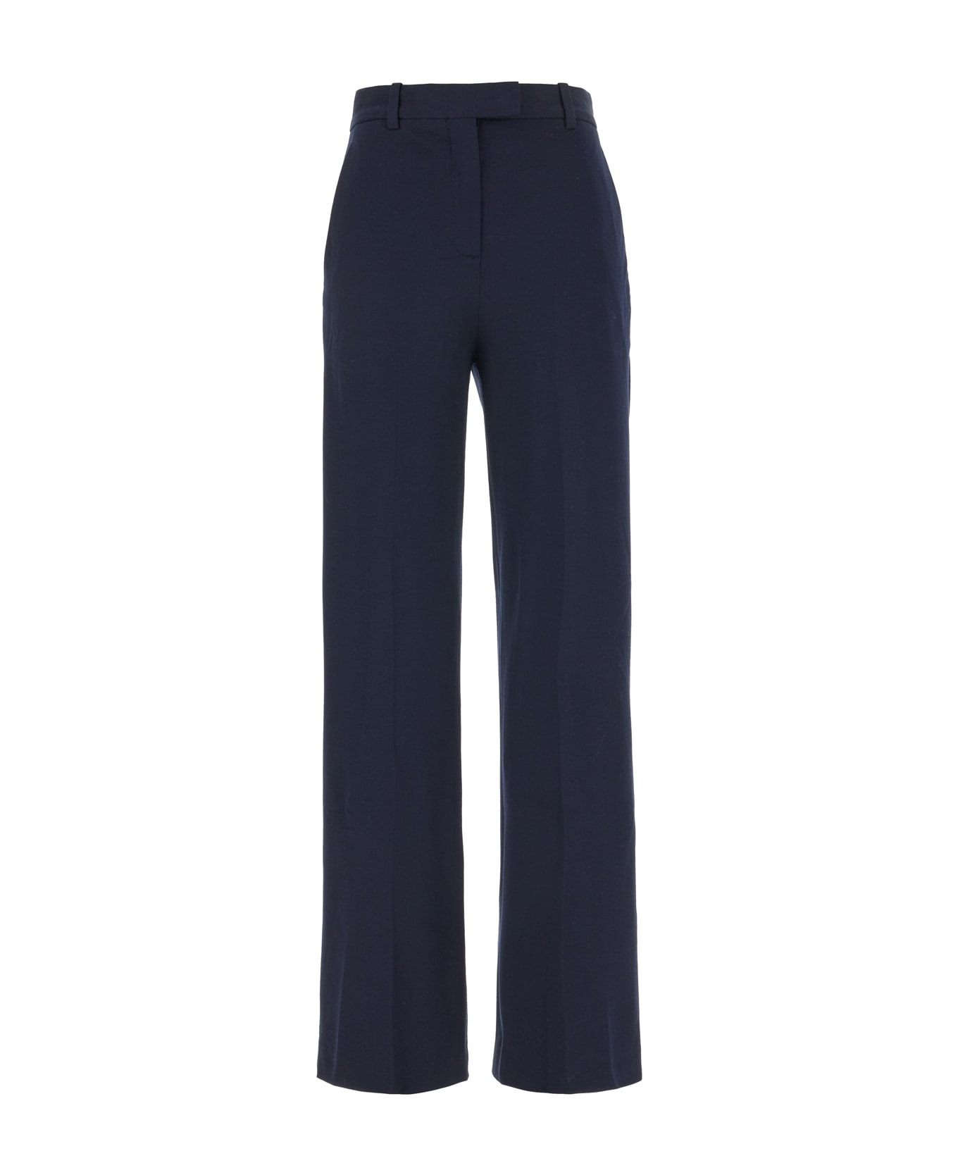 Circolo 1901 Navy Blue Stretch Cotton Pants - 447