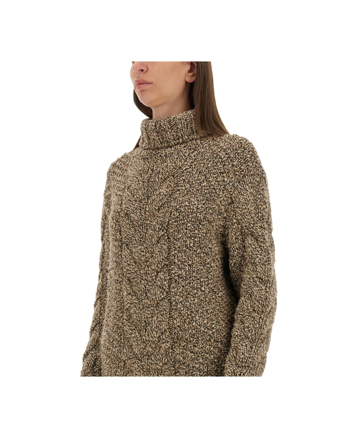 Kiton Wool Jersey. - BROWN