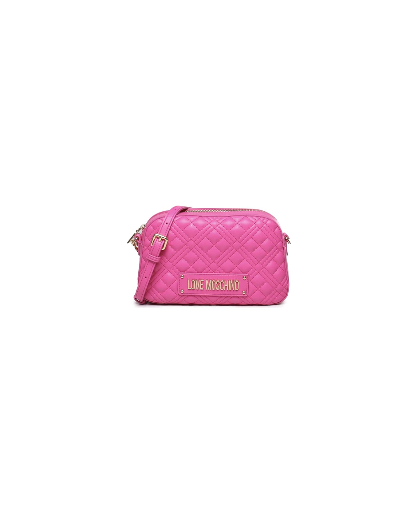 Love Moschino Quilted Shoulder Bag - Fuxia