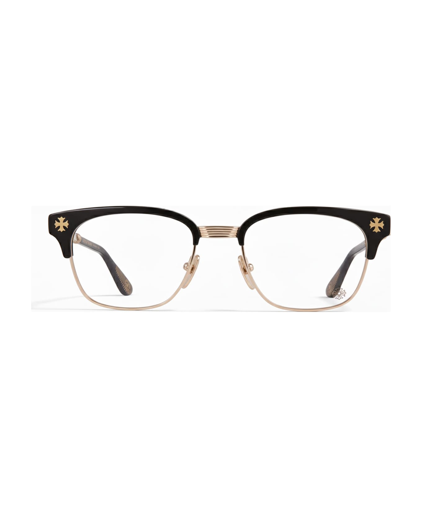Chrome Hearts Bonennoisseur Ii - Black / Gold Plated Rx Glasses - gold/black
