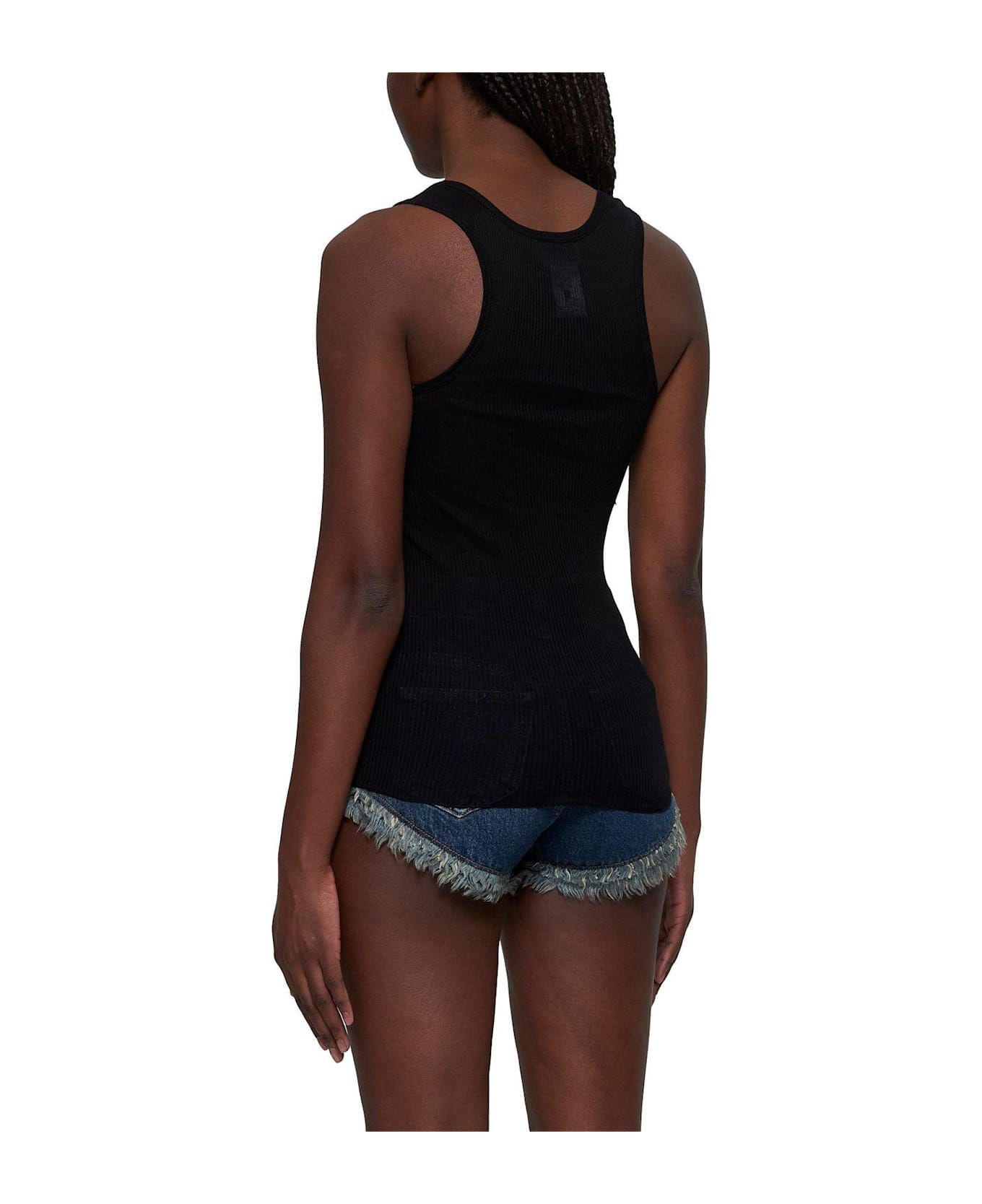 Marant Étoile Louisa Ribbed Tank Top - Black