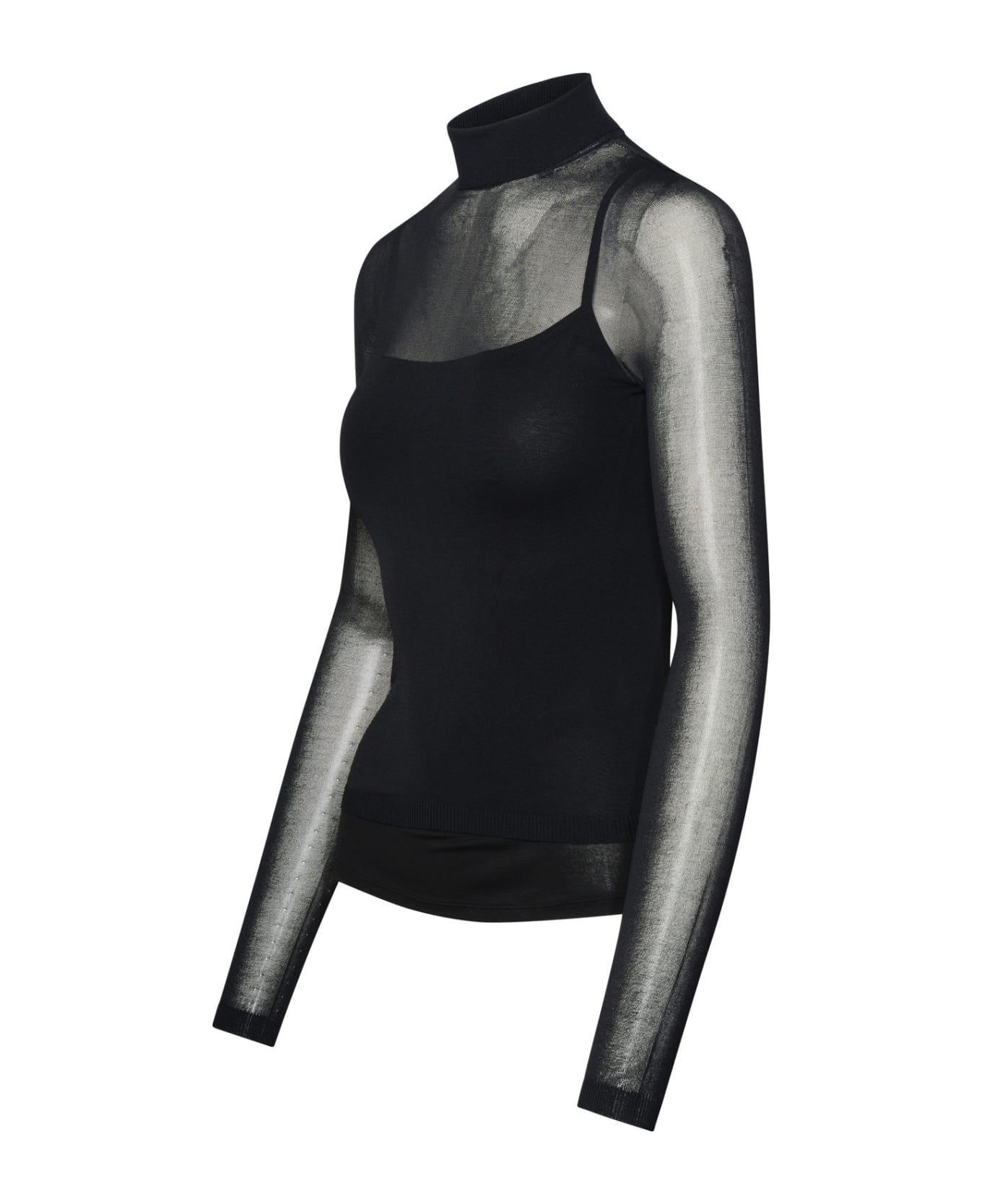Max Mara Black Viscose Blend Sweater - Black ニットウェア