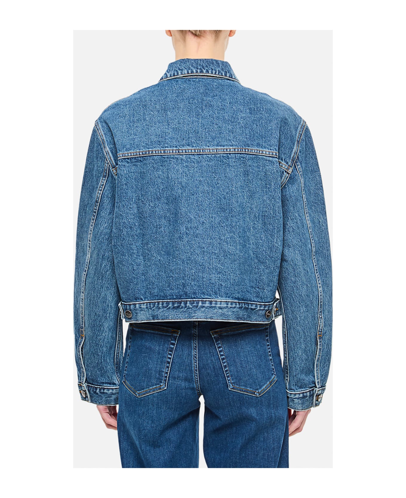 Khaite Saunder Denim Jacket - Blue