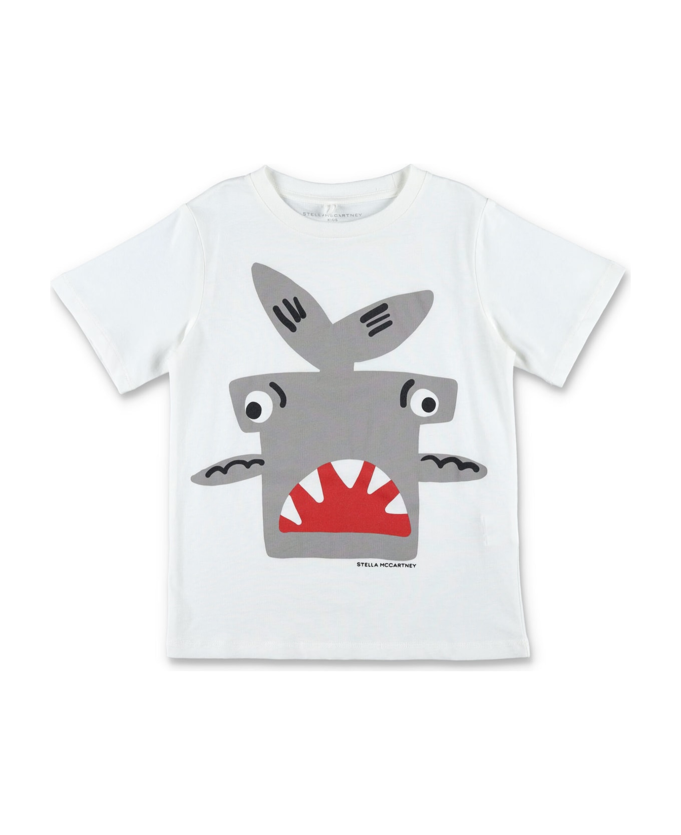 Stella McCartney Kids Shark T-shirt - WHITE