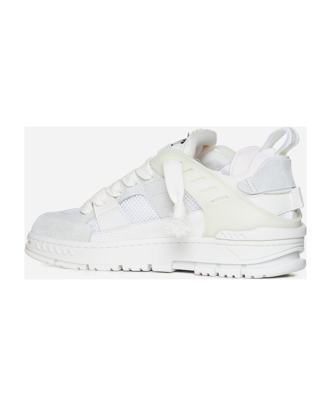 Axel Arigato Area Patchwork Mesh And Leather Sneakers - White