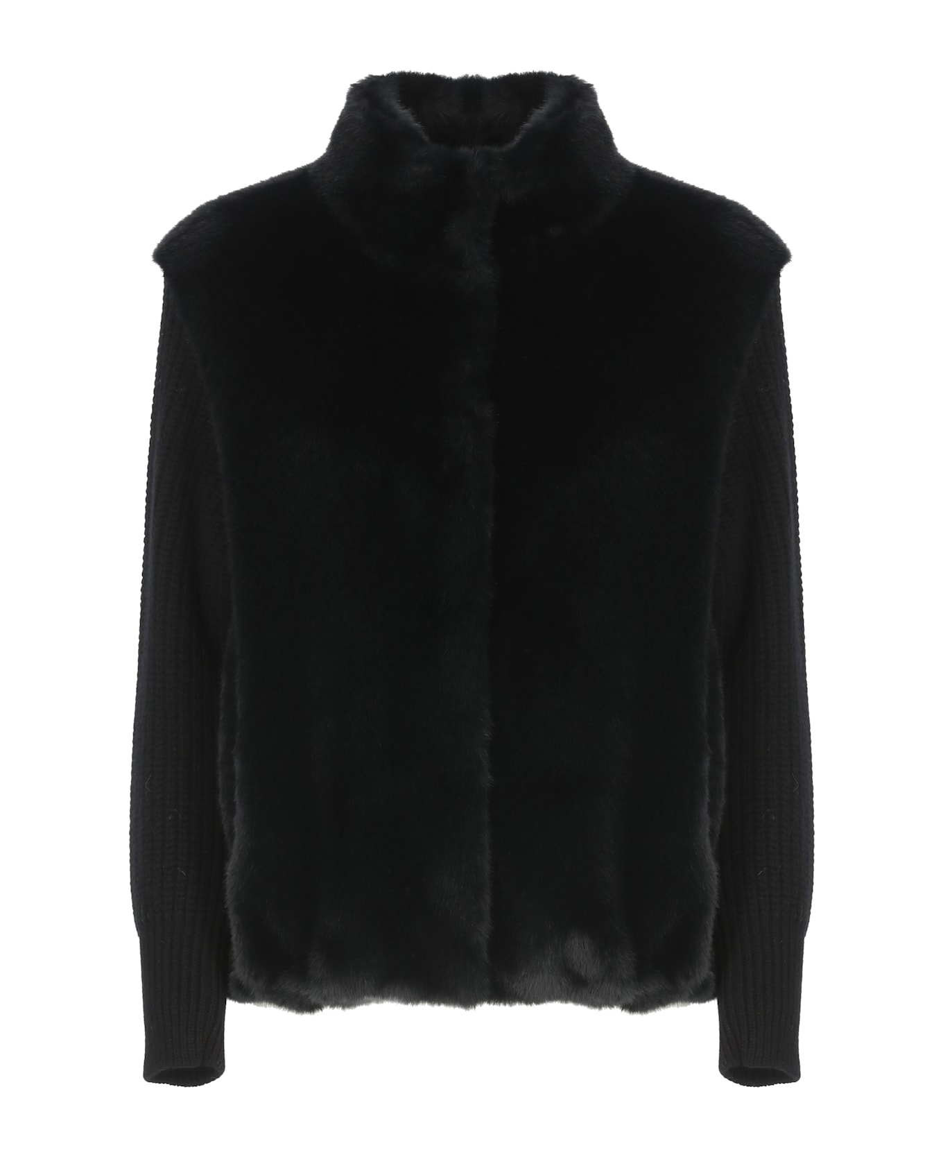 Herno 
resort
 Faux Fur Jacket - Black