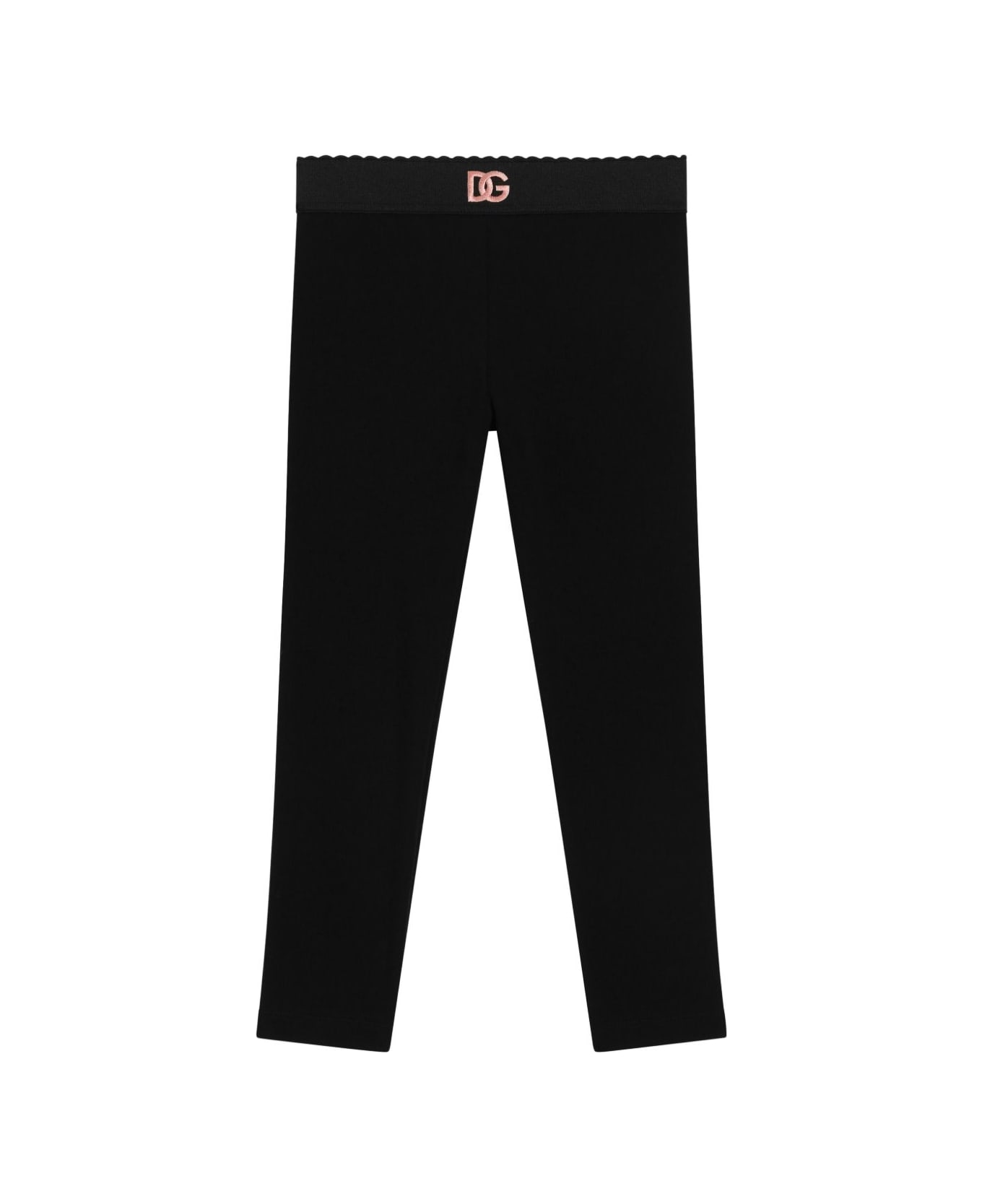 Dolce 
Gabbana Dolce &amp; Gabbana Kids Leggings With Logo Band - Black