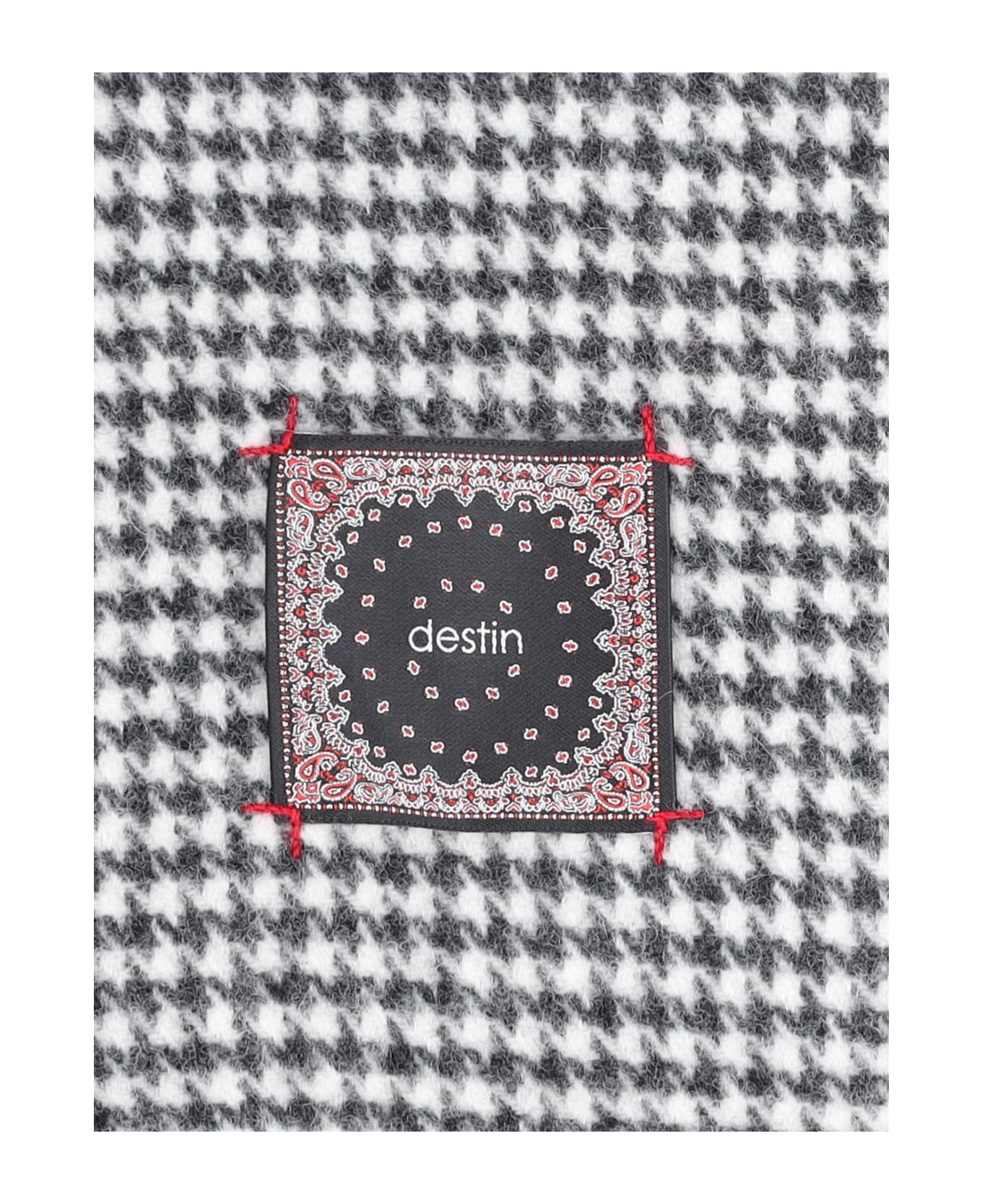 Destin Checked Scarf - Black   スカーフ