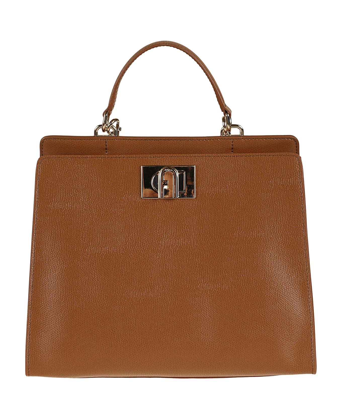Furla Twist-lock Tote - Cognac h