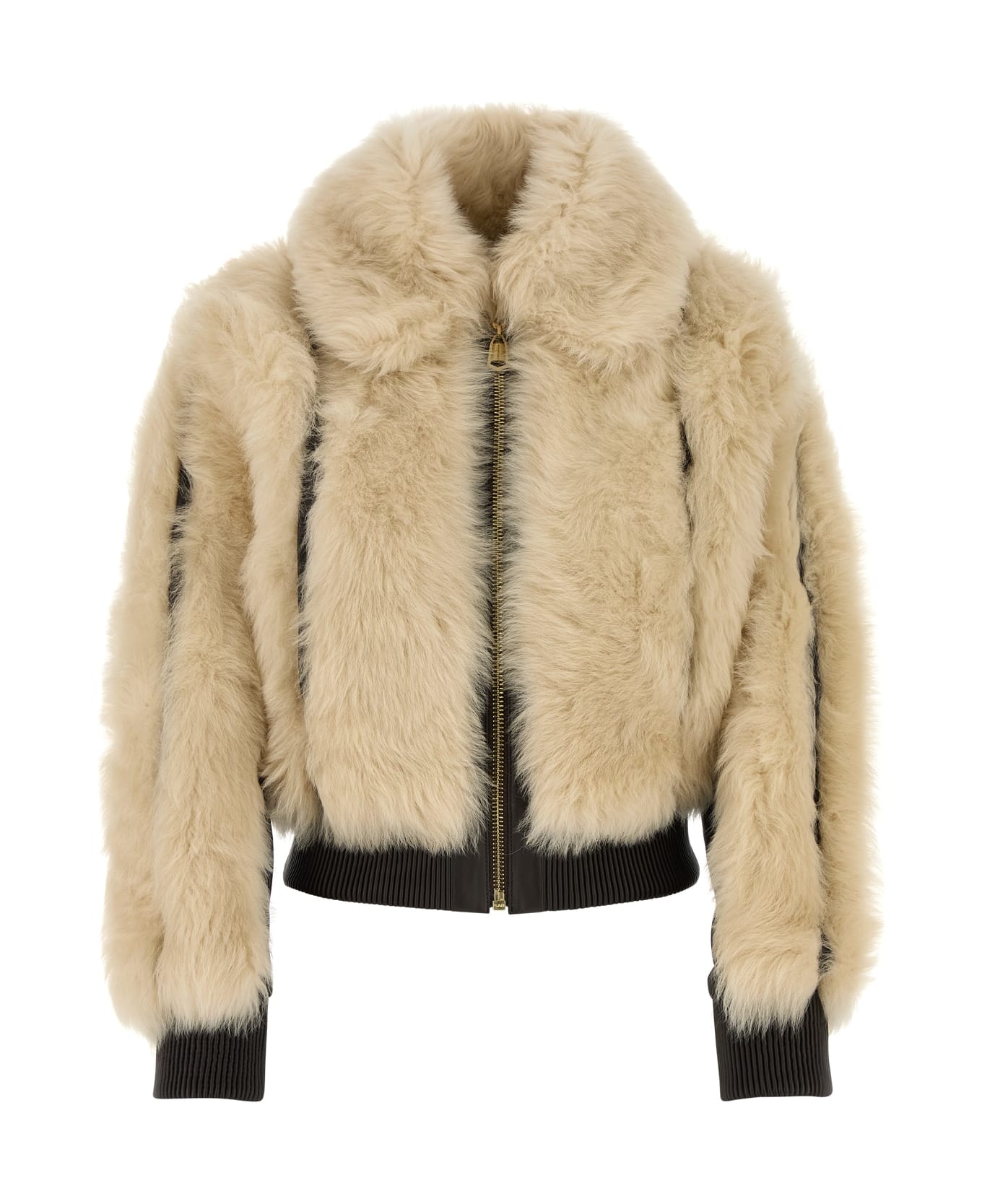 Zimmermann Illustration Shearling Jacket - CREAM