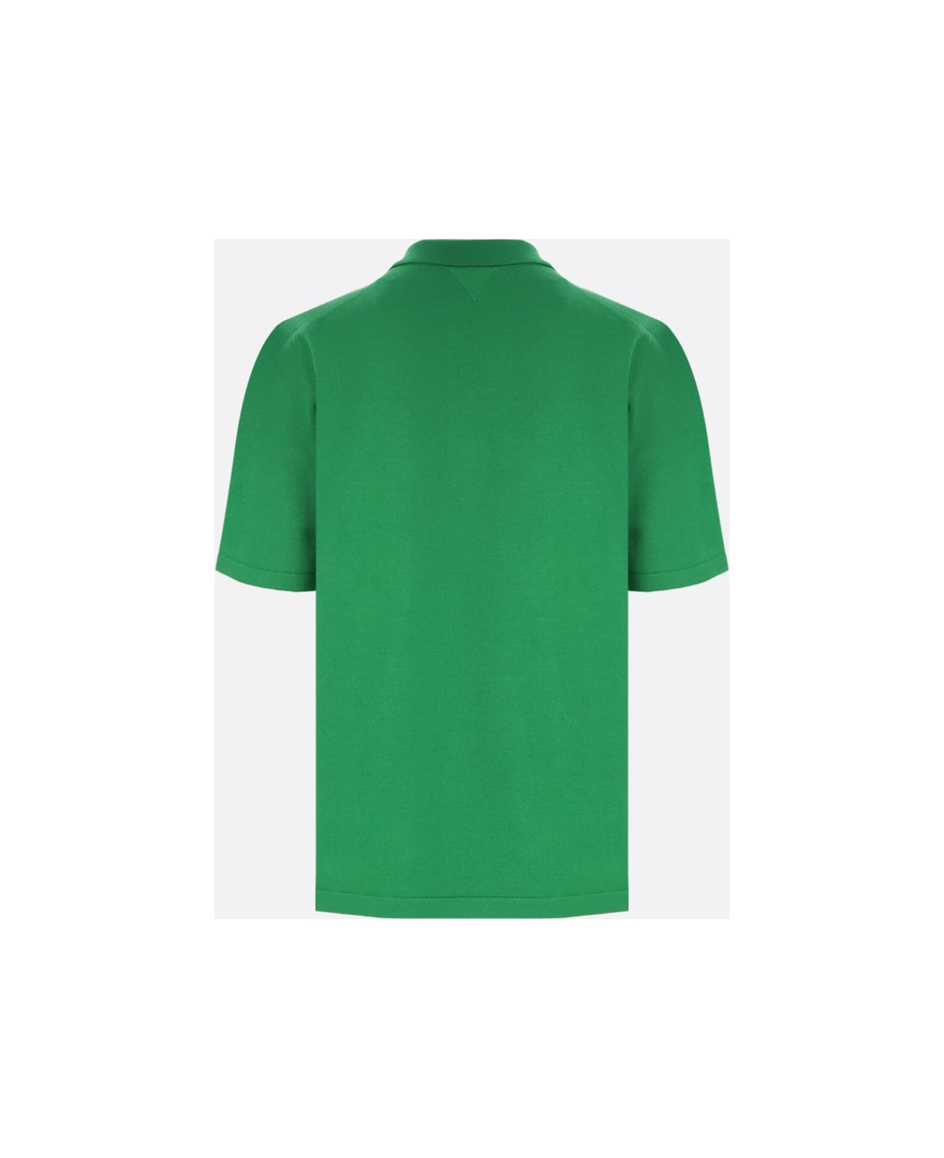 Bottega Veneta Lightweight Stretch Wool Polo Shirt - GREEN