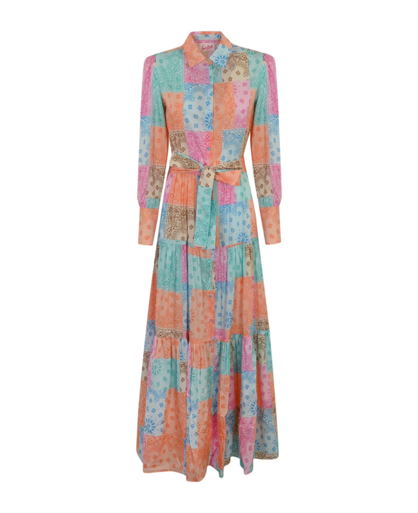 MC2 Saint Barth Jensen Bandana Dress In Cotton - Multicolor