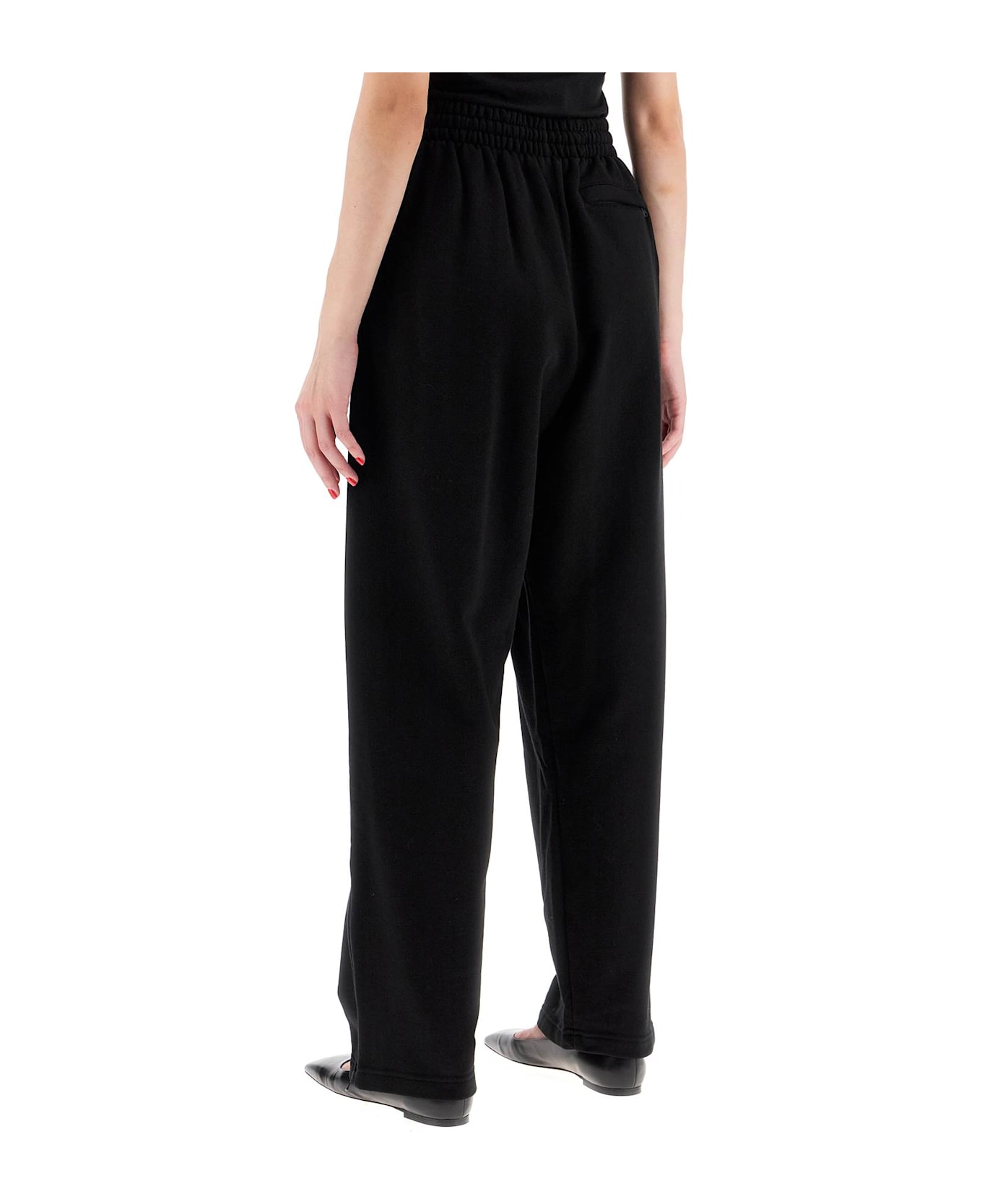 WARDROBE.NYC Wide Leg Joggers For Comfortable - Black