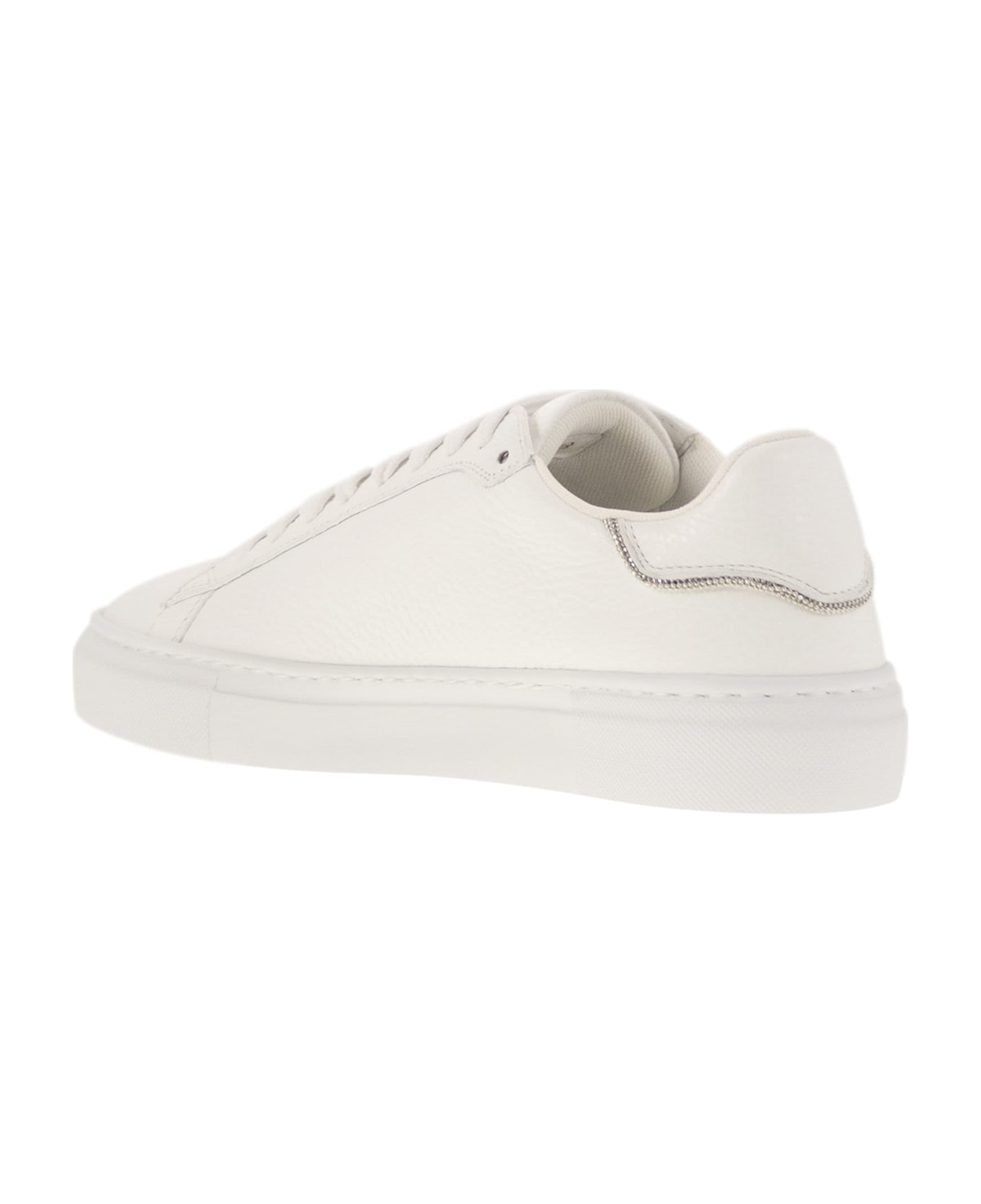 Fabiana Filippi Leather Sneaker - White
