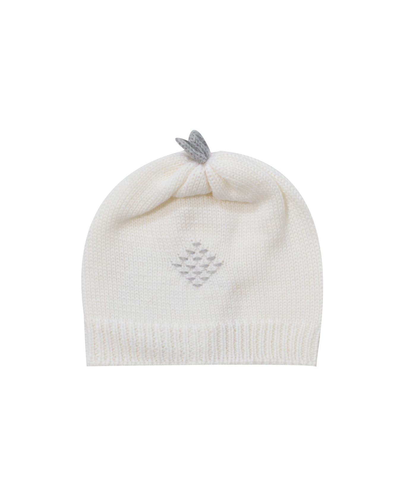 Piccola Giuggiola Wool Knit Hat - White