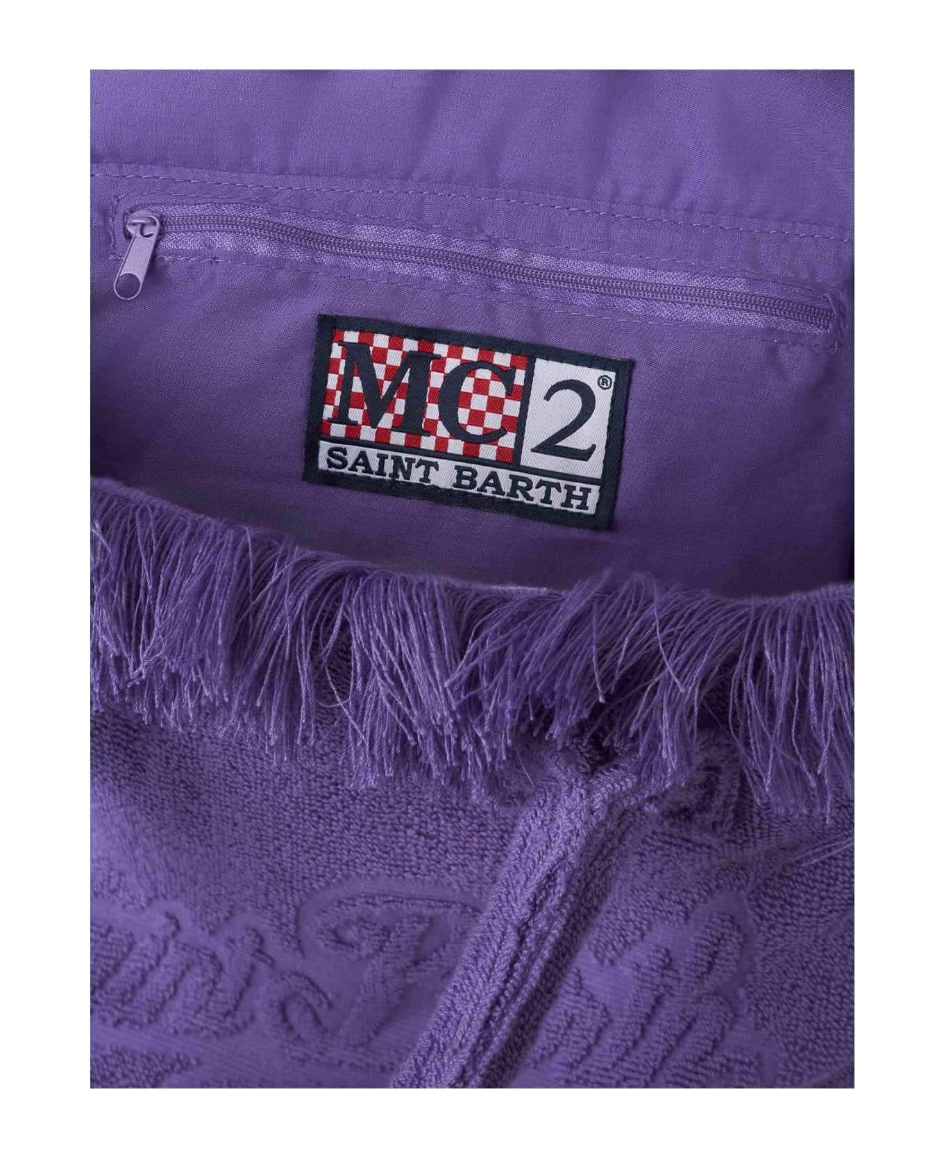 MC2 Saint Barth Colette Purple Terry Soft Handbag - PINK