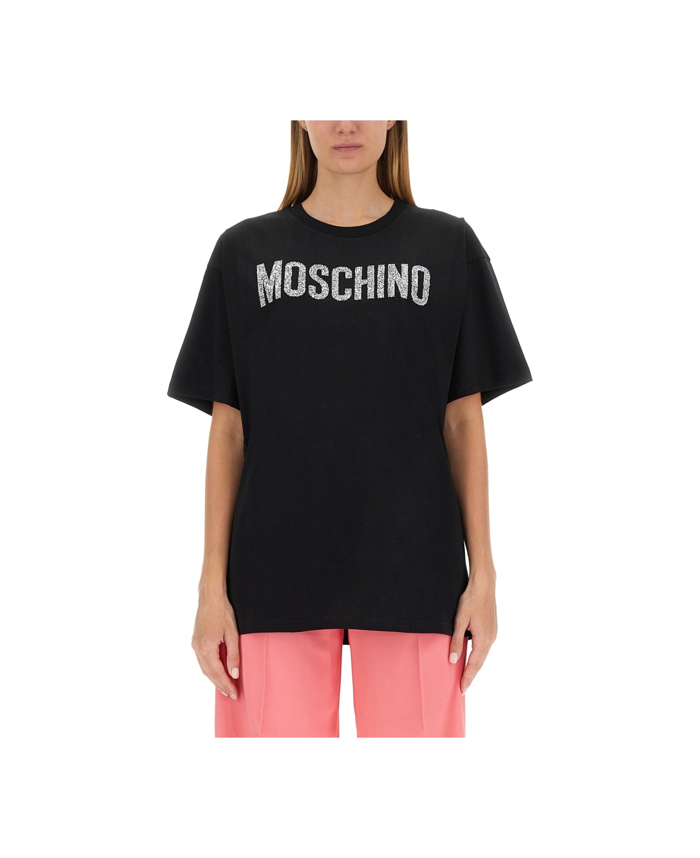 Moschino T-shirt With Logo - BLACK