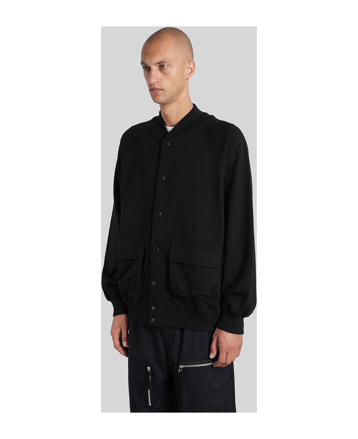 Comme des Garçons Homme Casual Jacket In Black Cotton - black