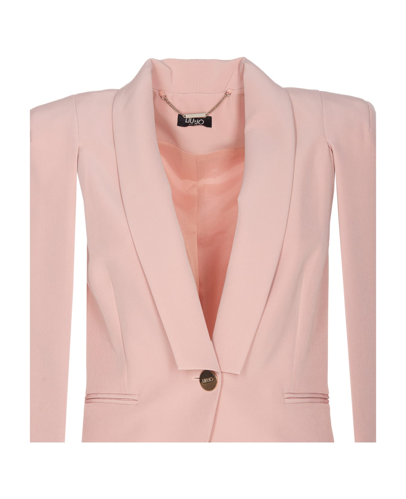 Liu-Jo Single Breasted Button Jacket Liu-jo - Pink ブレザー