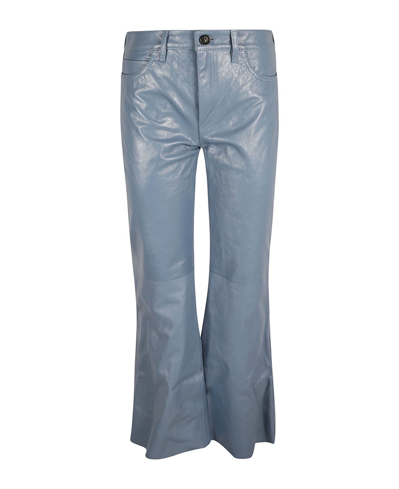 Marni 5 Pockets Flare Hem Shiny Jeans - Opal