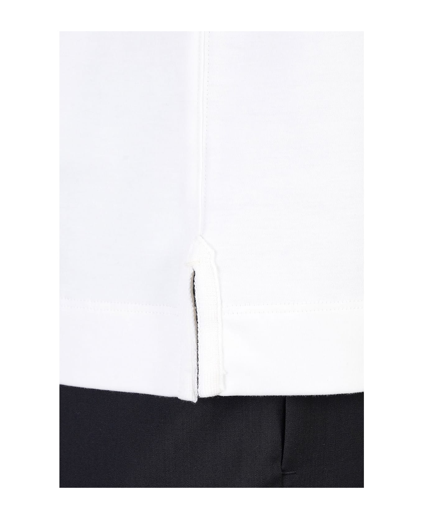 Zegna T-shirt In White Cotton - white