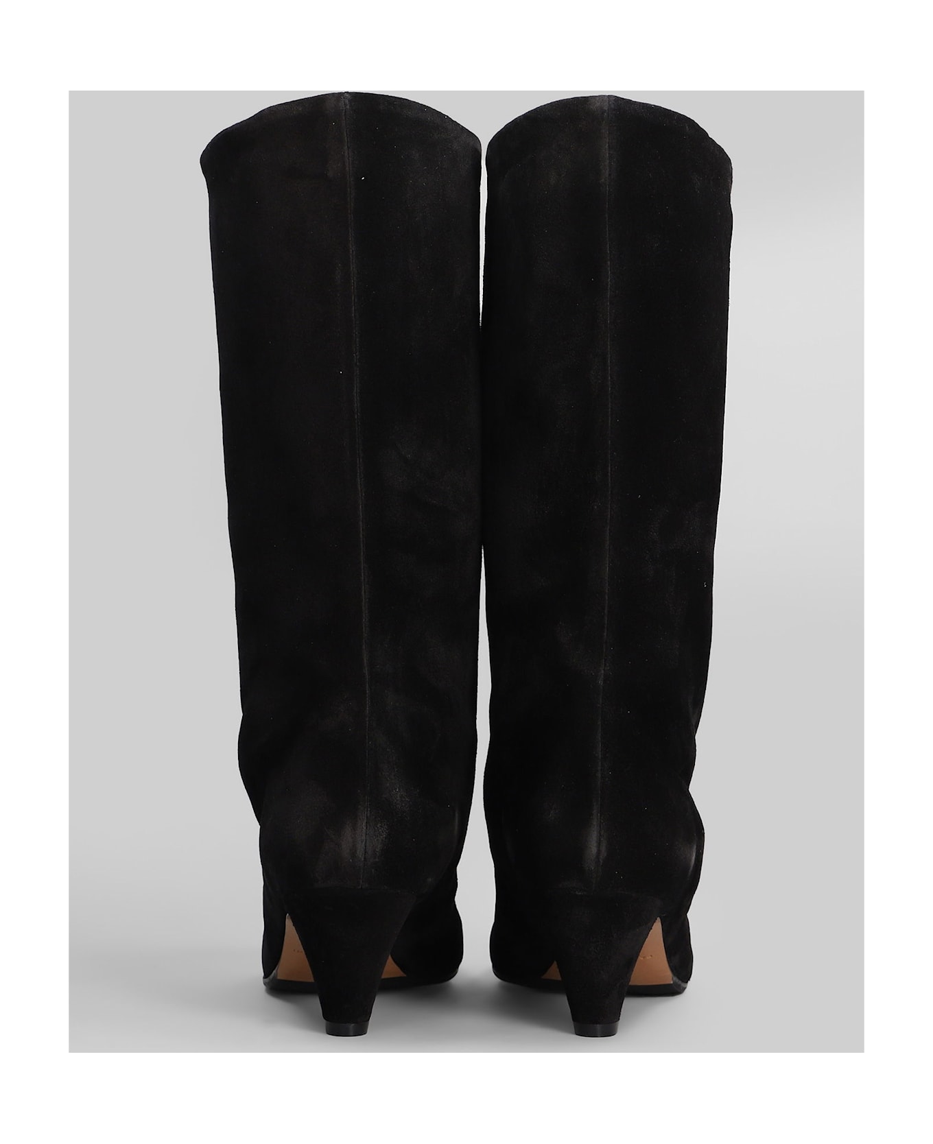 Fabio Rusconi High Heels Ankle Boots In Black Suede - black