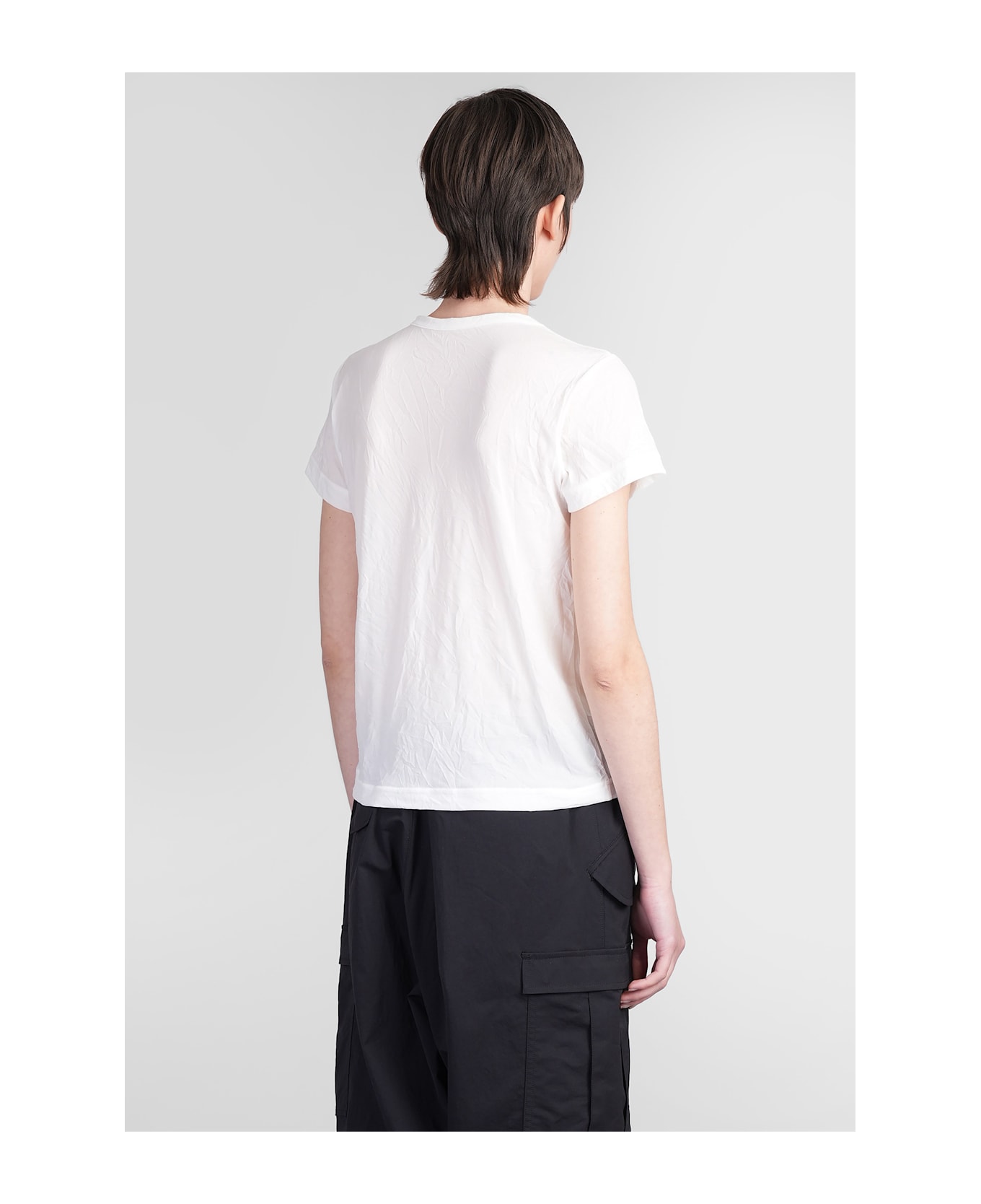 Yohji Yamamoto T-shirt In White Nylon - white