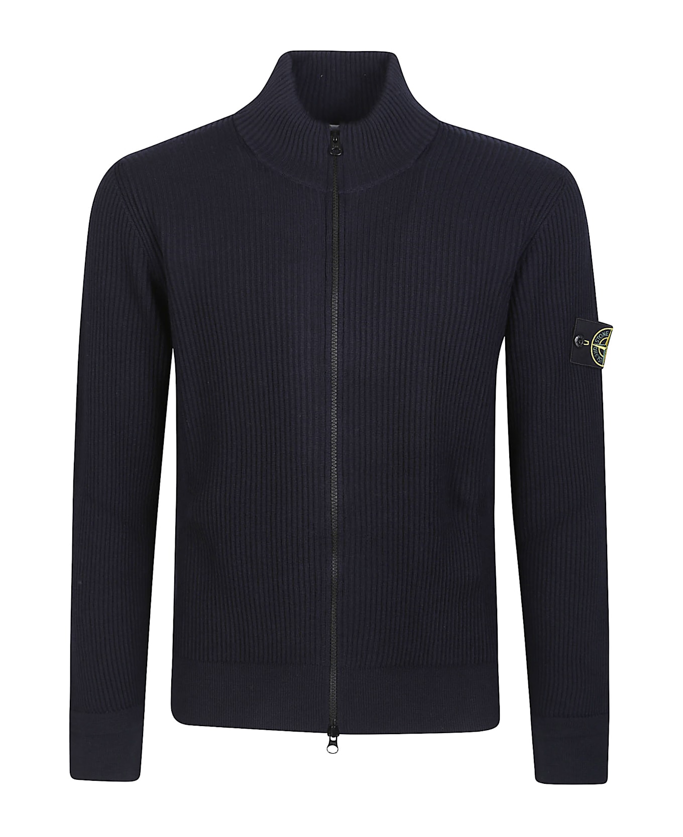 Stone Island Rws Zip-up Cardigan - BLUE