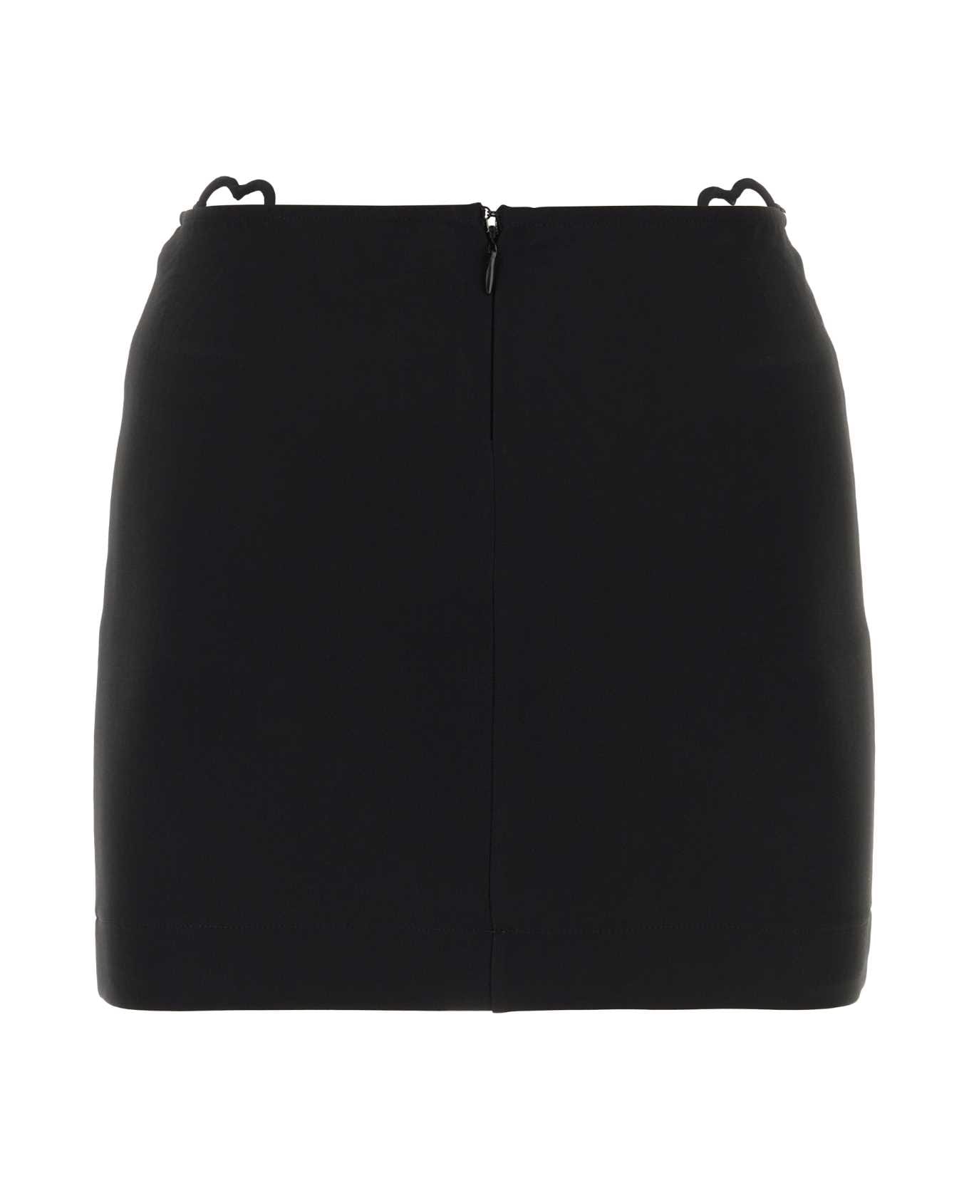 Nensi Dojaka Black Viscose Blend Mini Skirt - BLACK スカート
