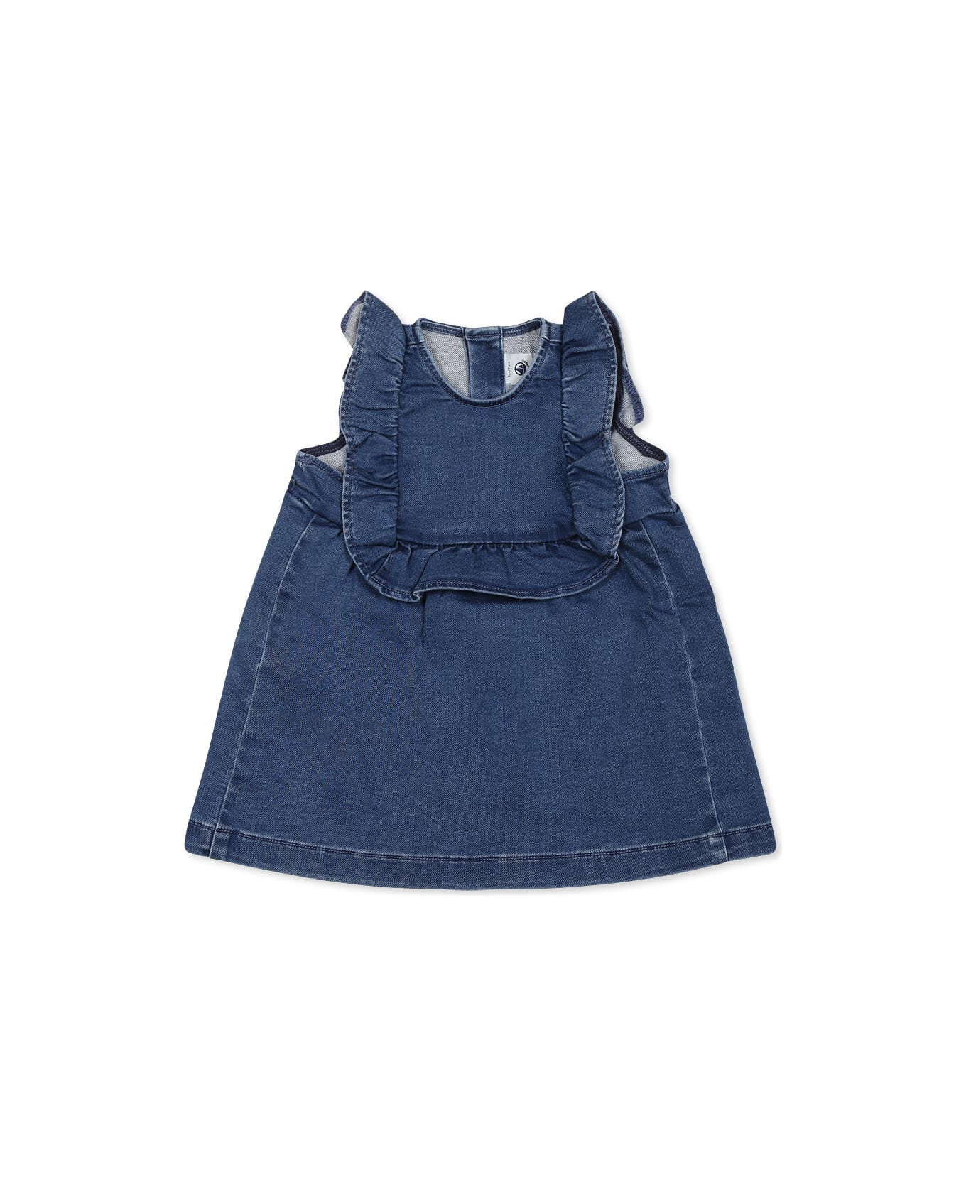 Petit Bateau Denim Dress For Baby Girl - Denim