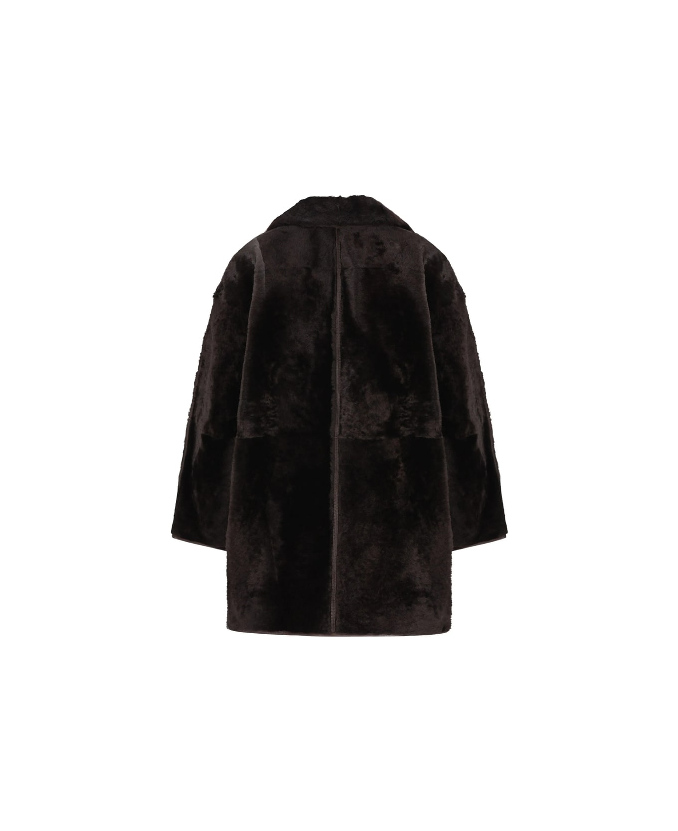 Max Mara Atelier Leather Outerwear - BROWN