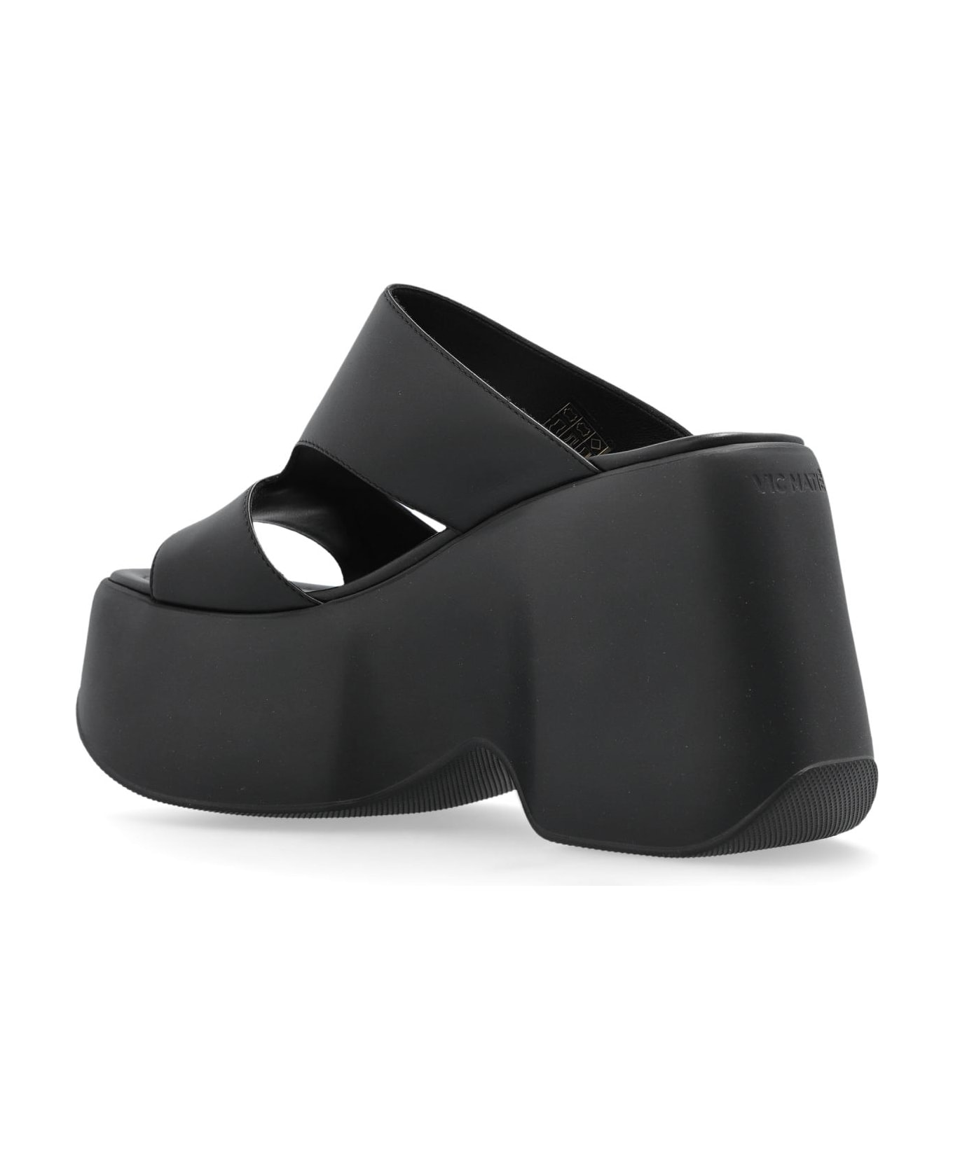 Vic Matié Vic Matie Wedge Sandals - Black