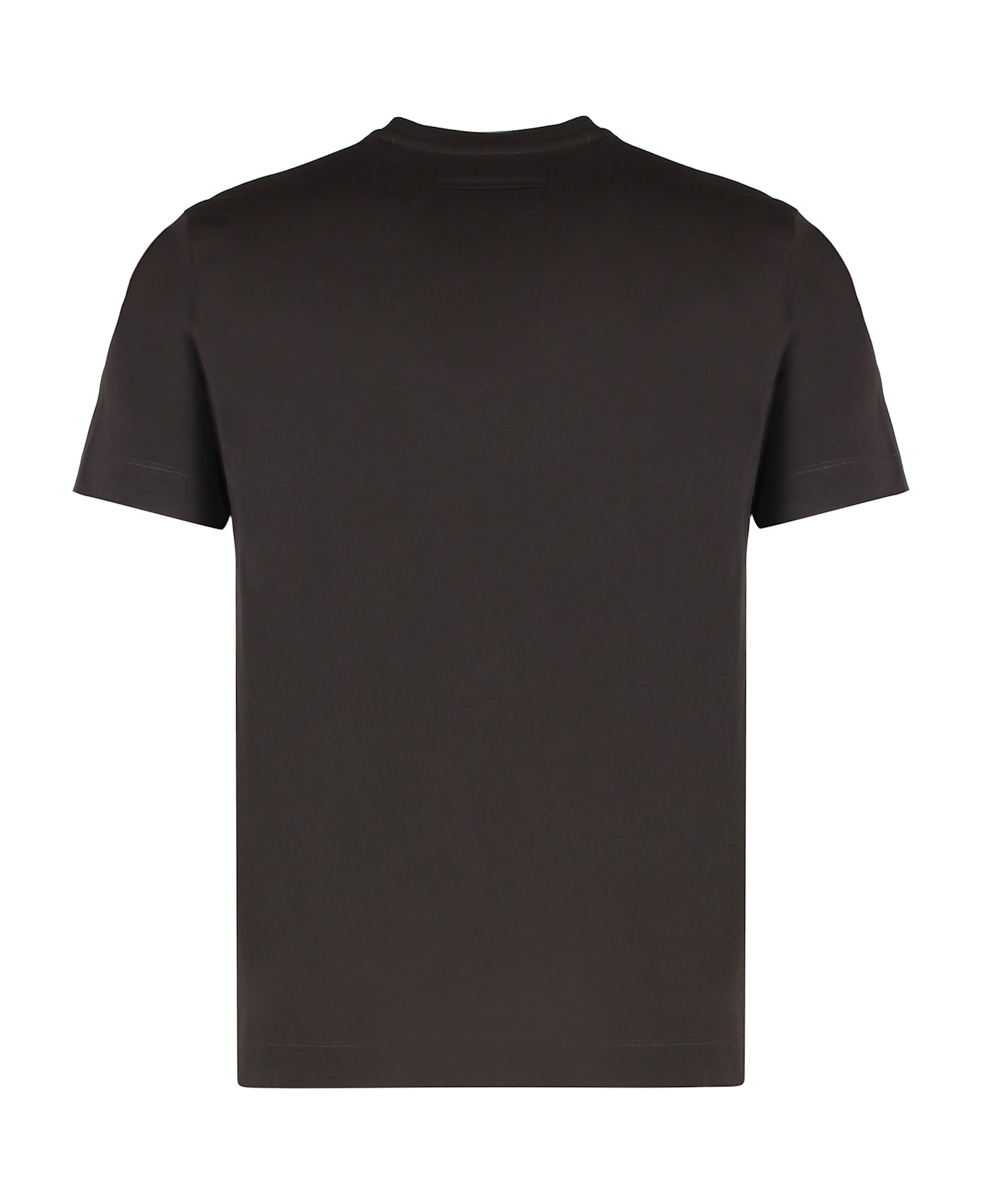 Zegna T-shirt Crew Neck In Cotton - grey