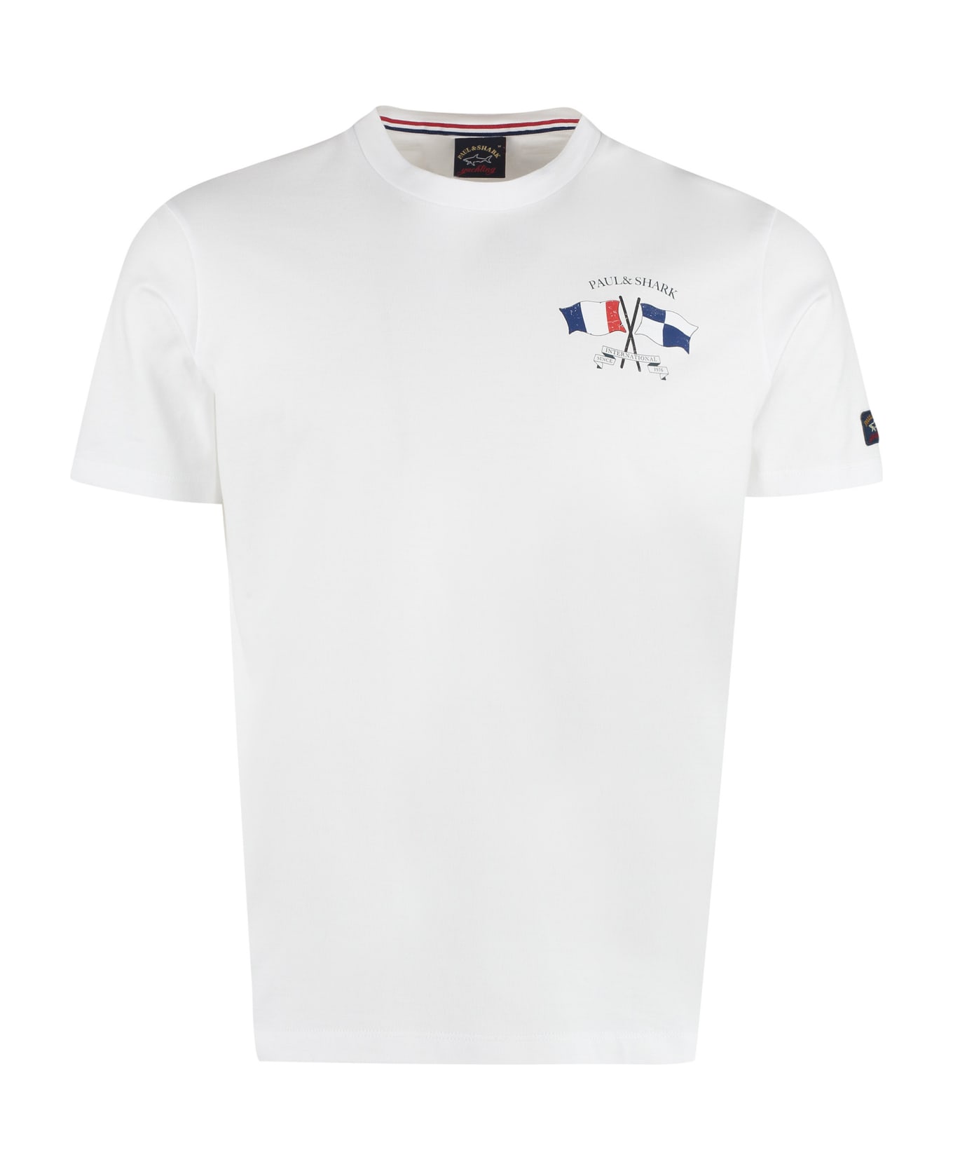 Paul&Shark Logo Cotton T-shirt - White