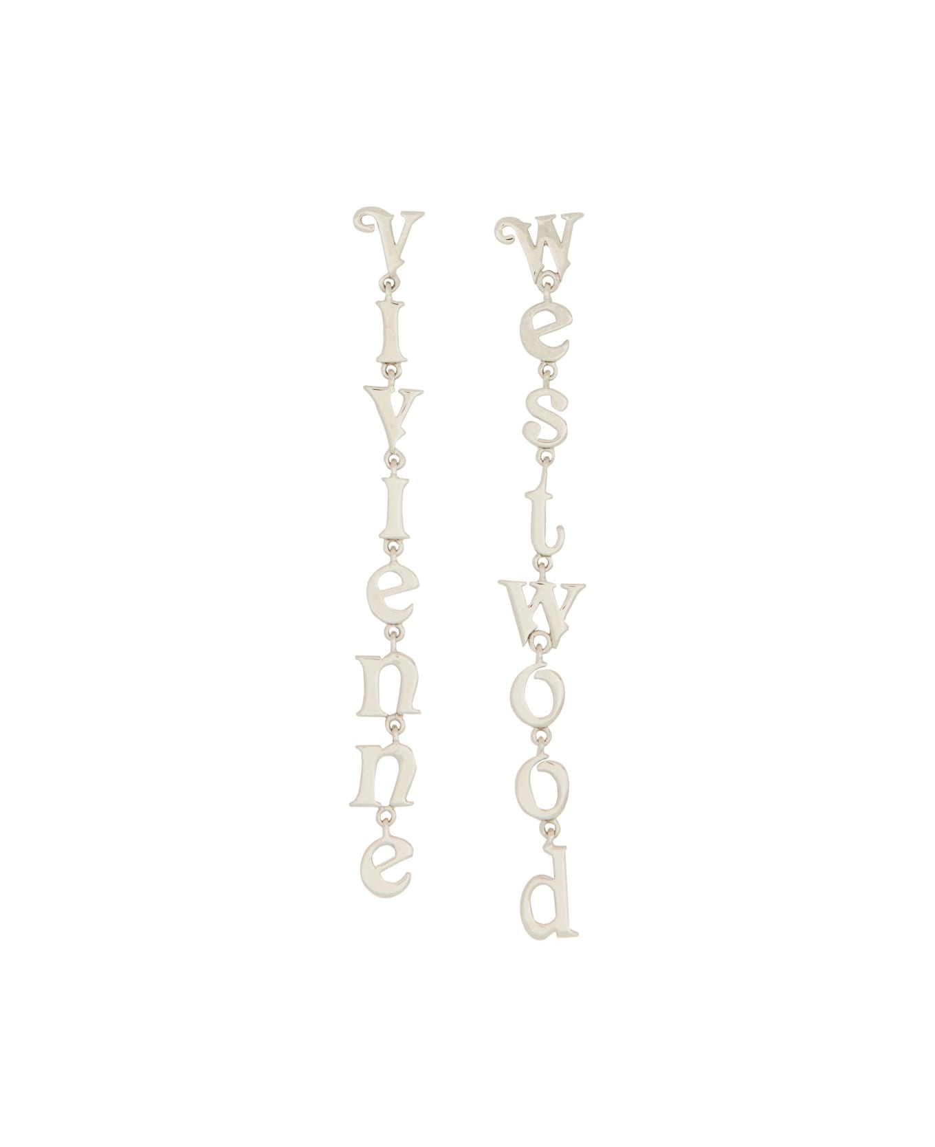 Vivienne Westwood Logo Earrings - SILVER