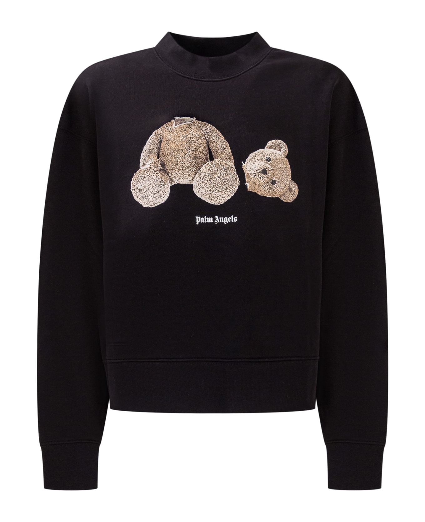 Palm Angels Teddy Bear Sweatshirt - BLACK BROWN