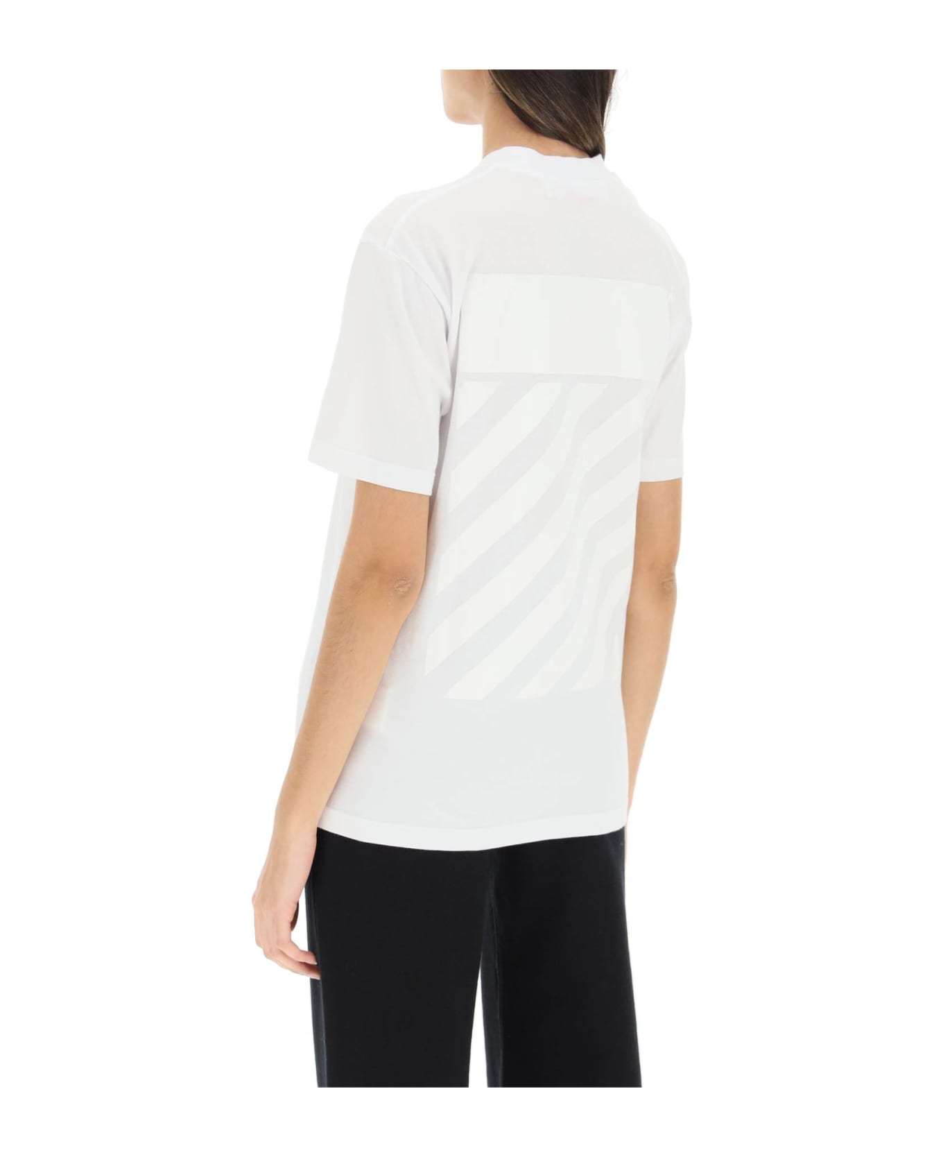 Off-White Diag Regular T-shirt - White Tシャツ