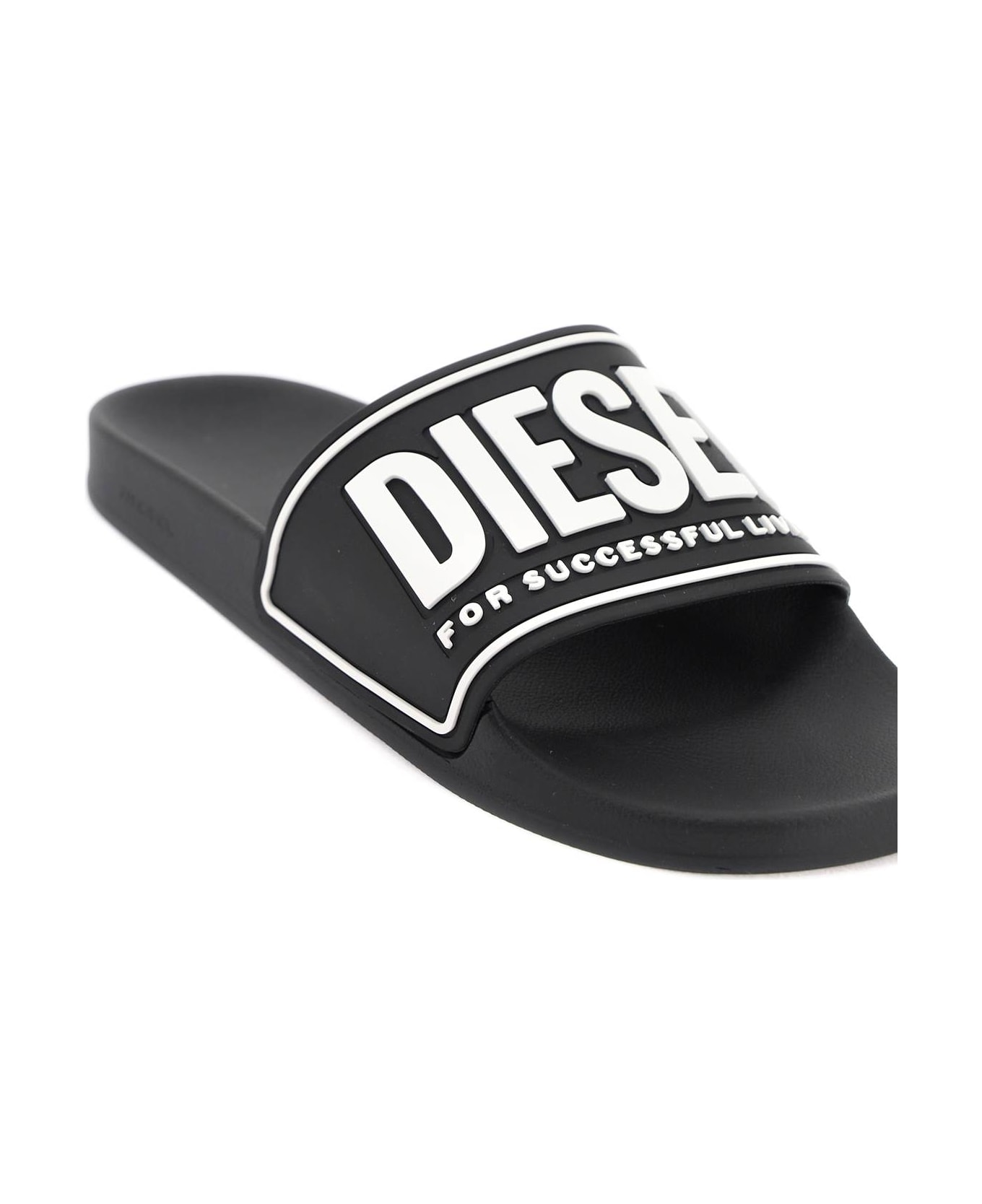 Diesel Sa-mayemi Cc Slides - BLACK WHITE (White)