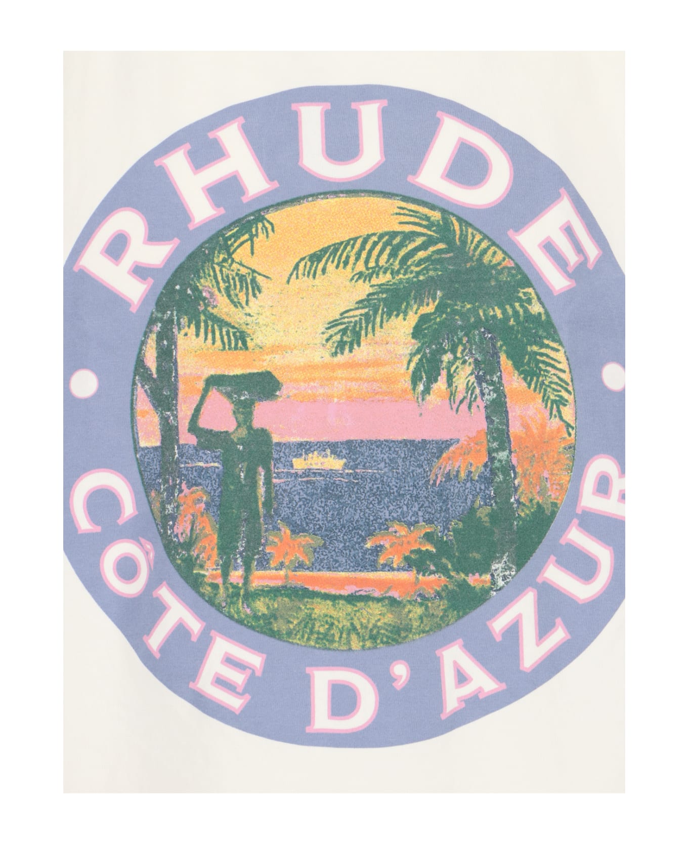Rhude Logo T-shirt - Crema シャツ