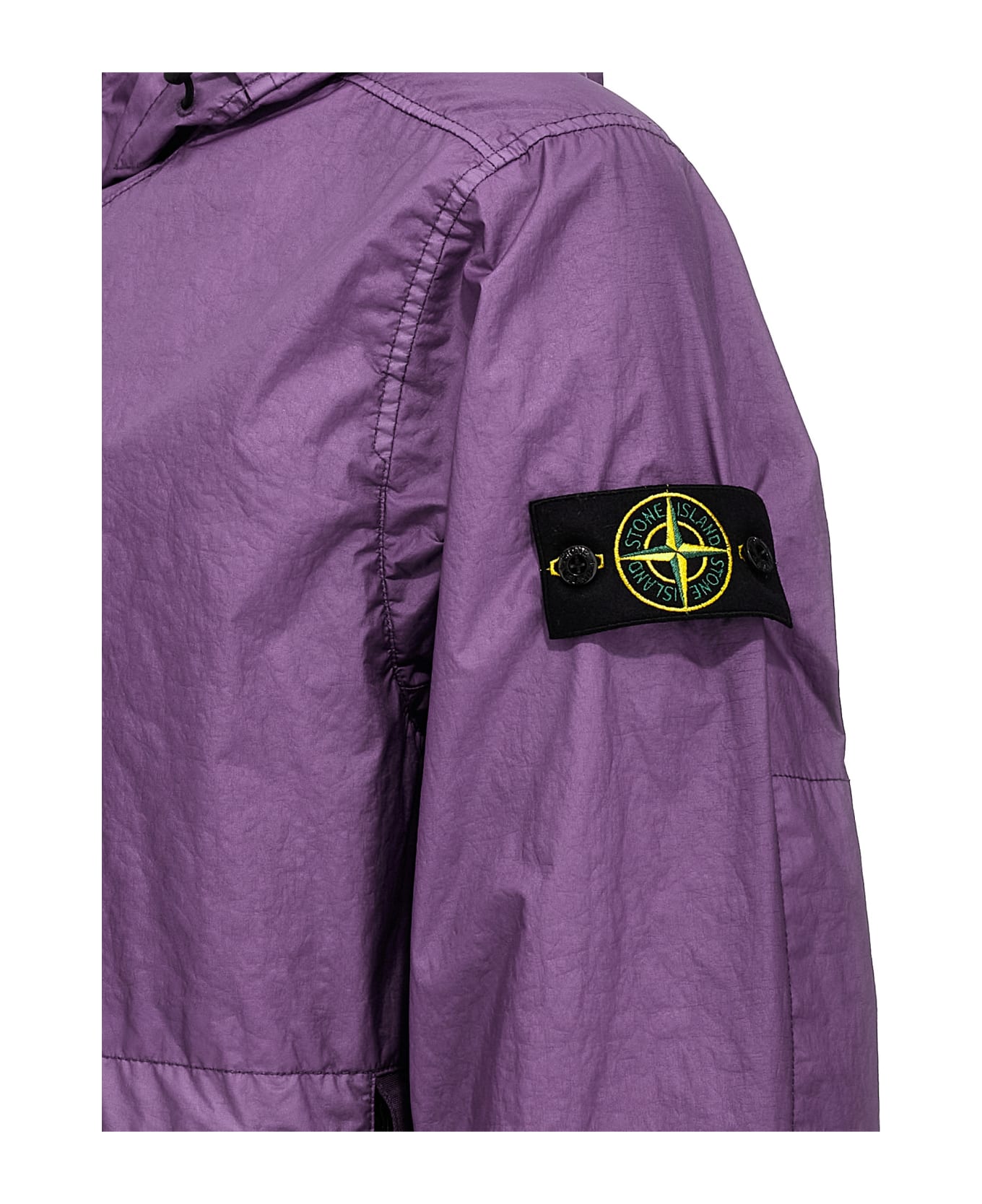 Stone Island Membrana 3l Tc Zipped Hooded Jacket - Purple ジャケット