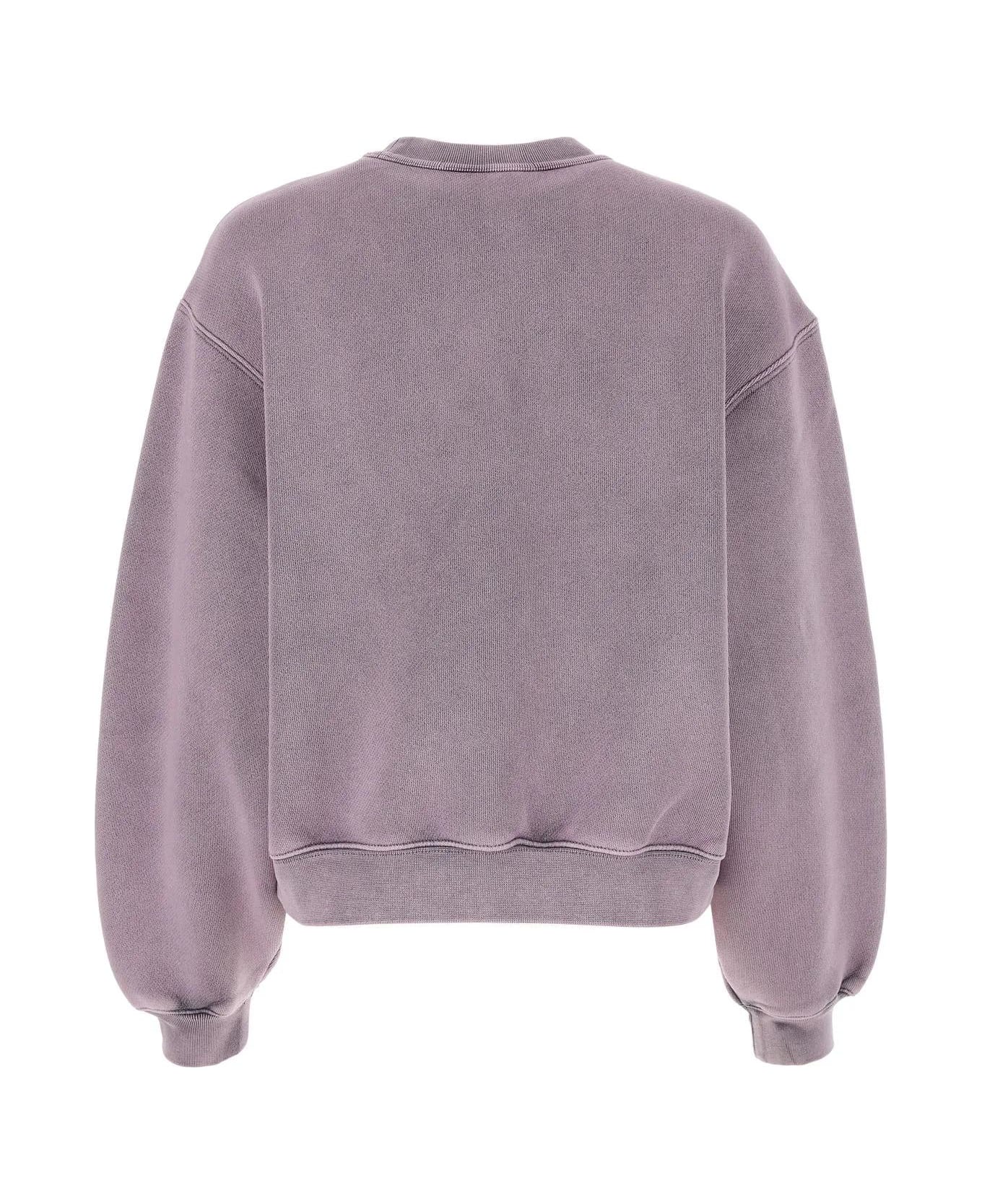 Alexander Wang Pink Cotton Blend Sweatshirt - A Acid Pink Lavender フリース