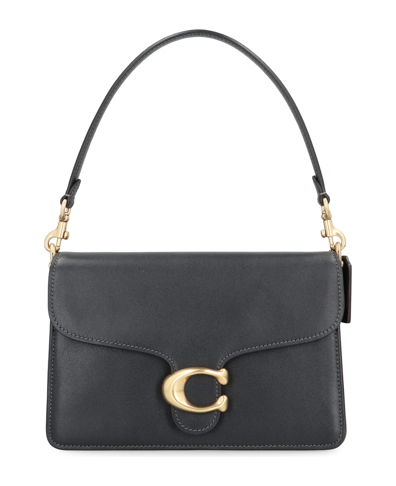 Coach Shoulder Bag With Tabby Chain - black